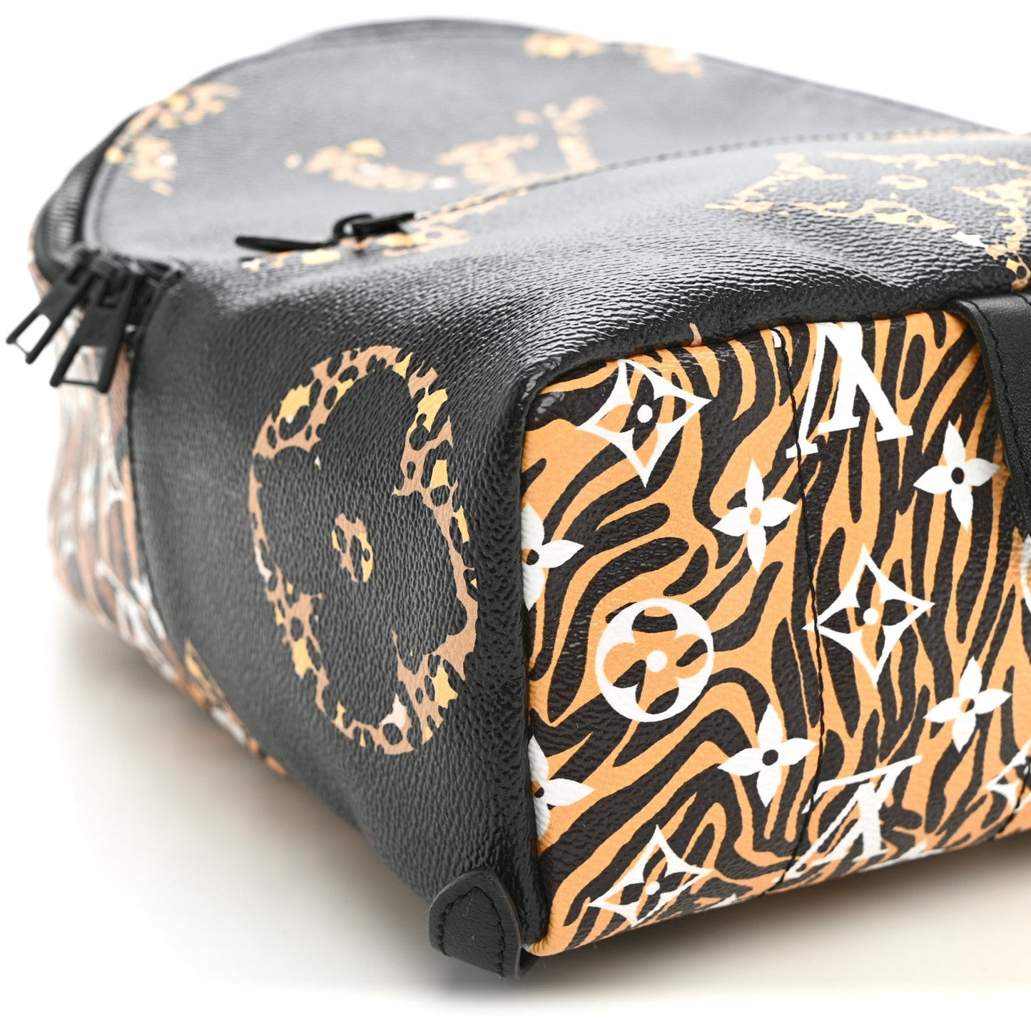 Monogram Giant Jungle Palm Springs Backpack PM Black