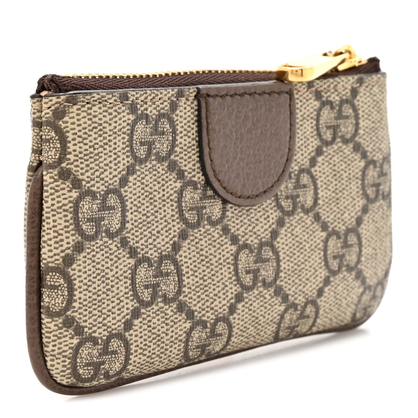 GG Supreme Monogram Web Ophidia Key Case Beige New Acero