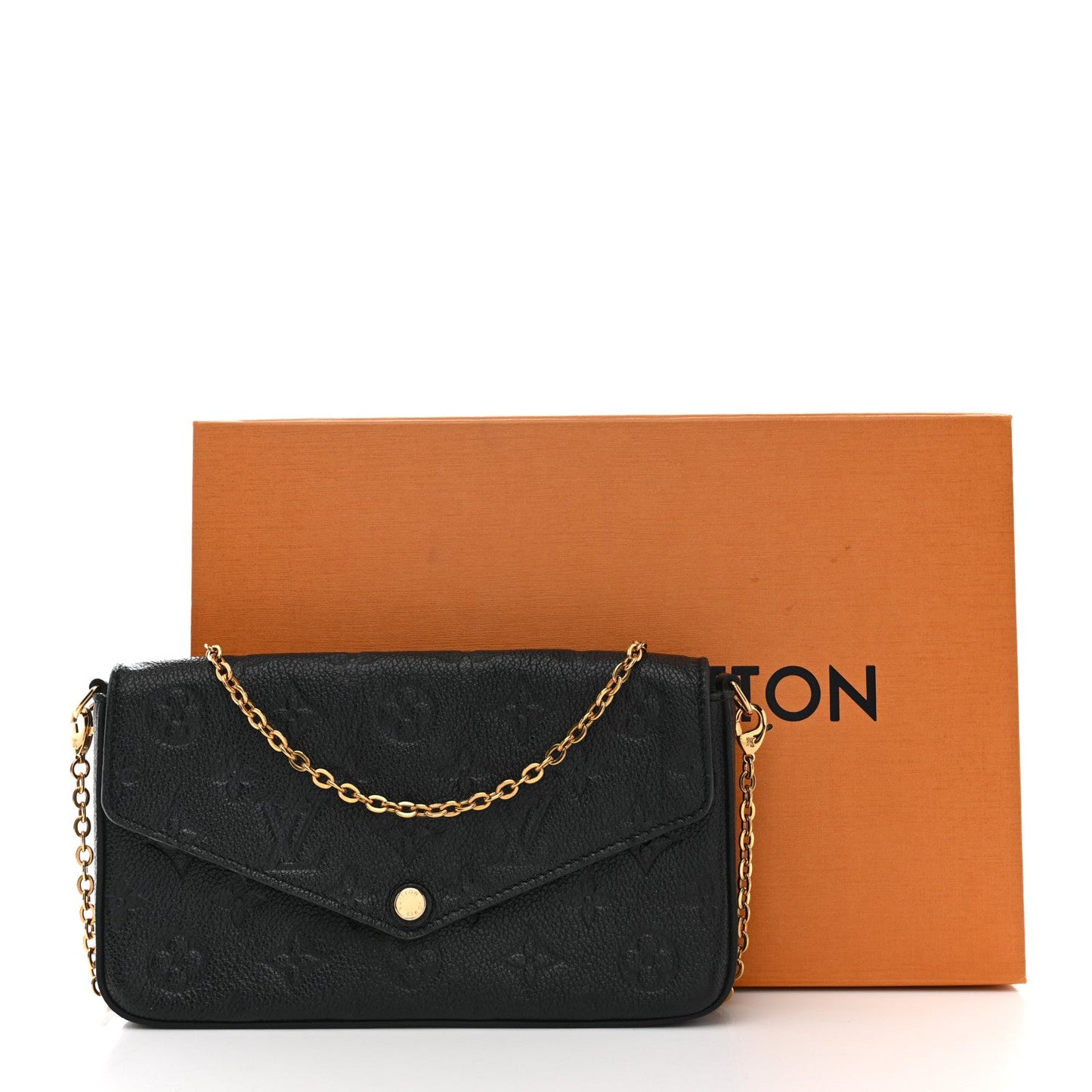Empreinte Pochette Felicie Chain Wallet Black