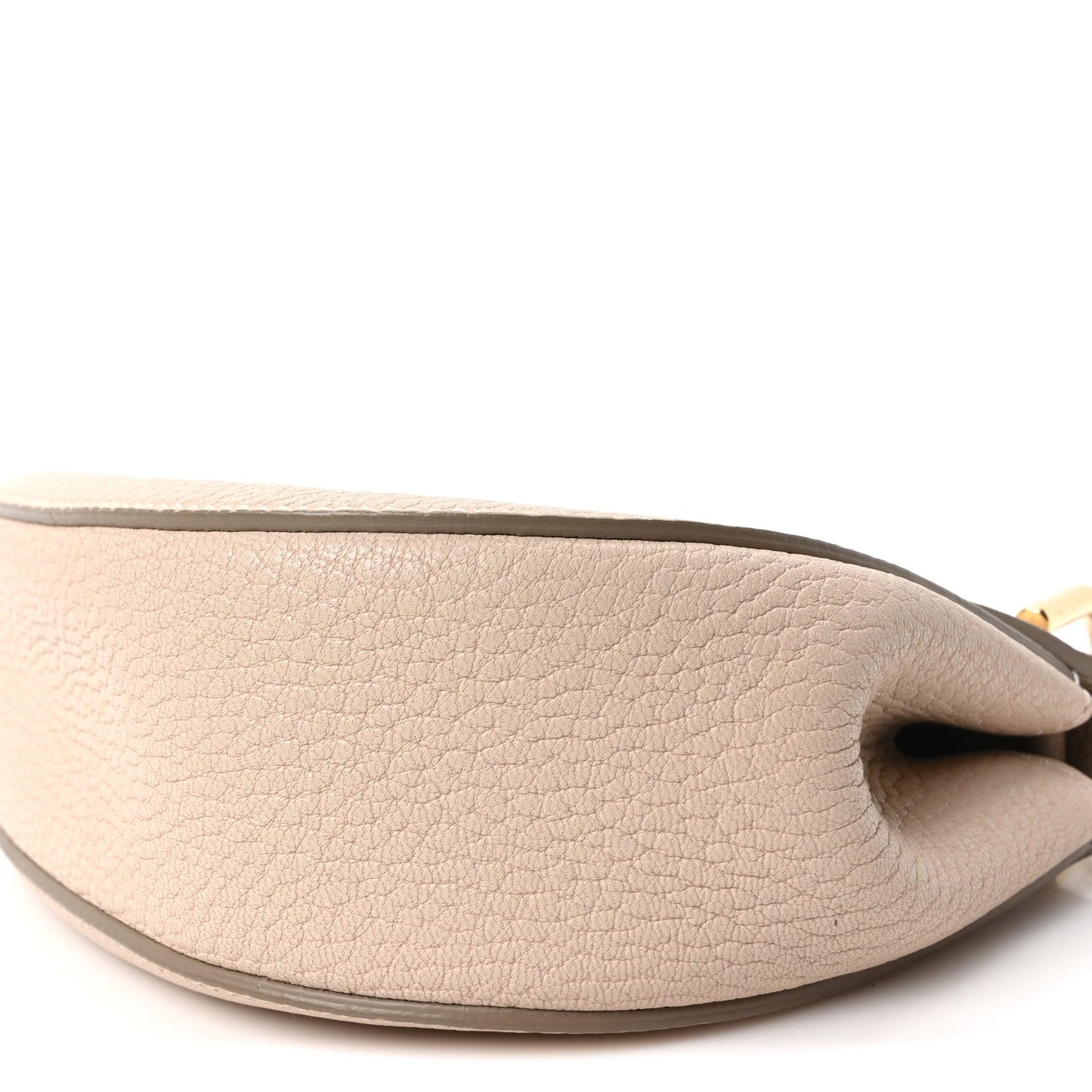 Grained Lambskin Drew Shoulder Bag Abstract White
