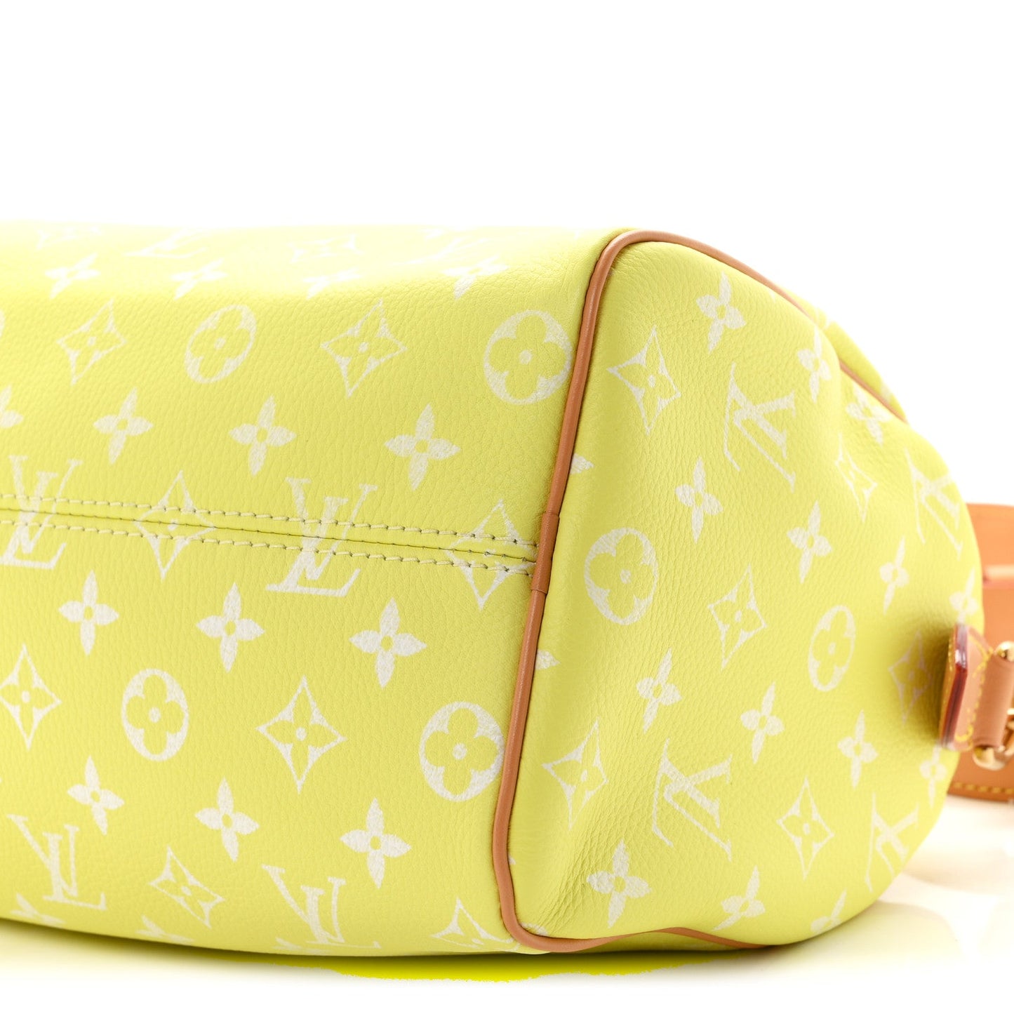 Calfskin Monogram Speedy P9 Bandouliere 25 Lemonade Yellow