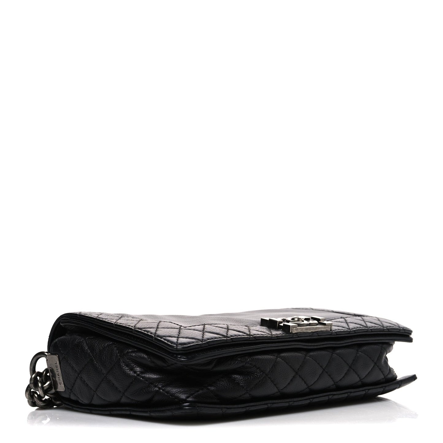 Calfskin New Medium Boy Reverso Flap Black