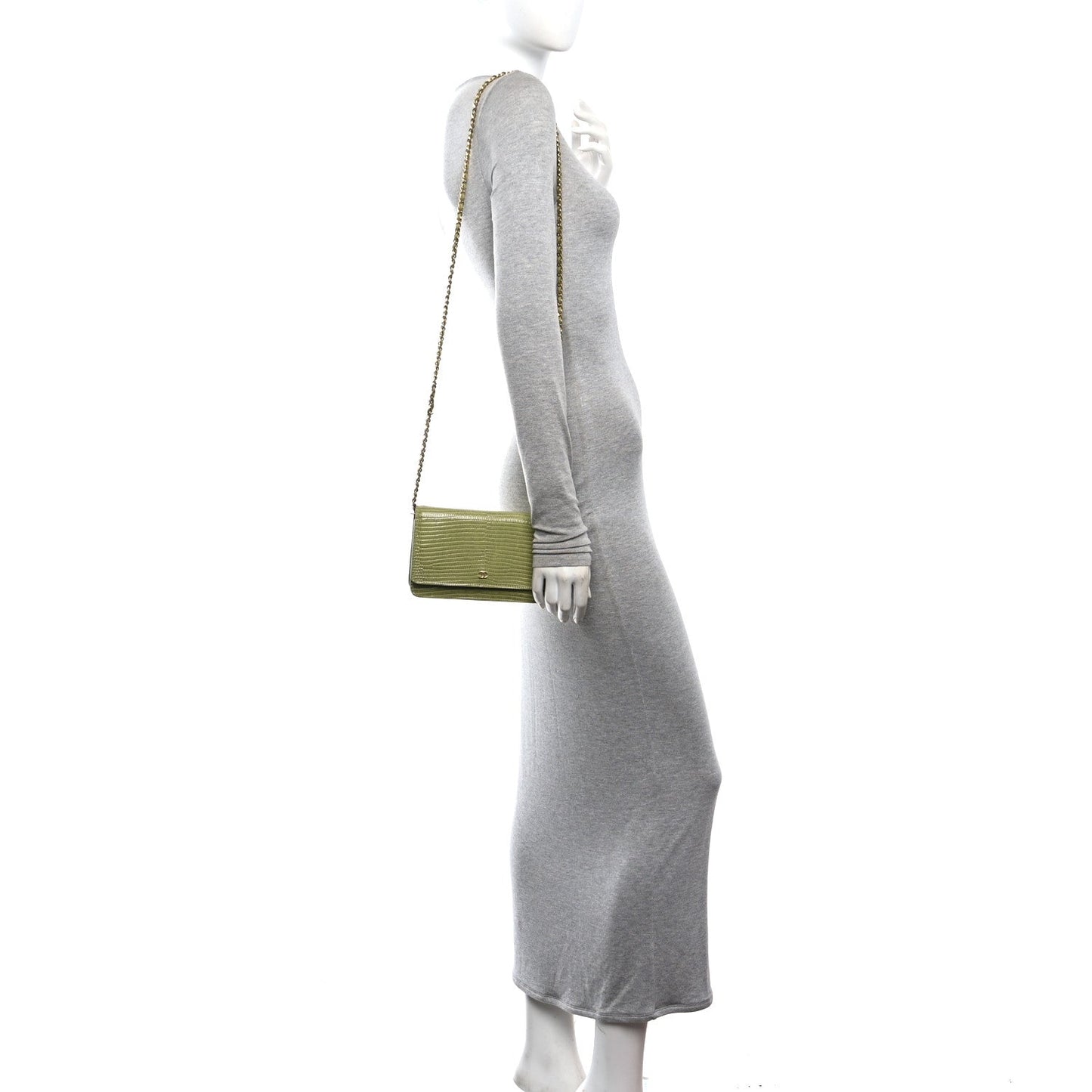 Shiny Lizard Wallet on Chain WOC Green