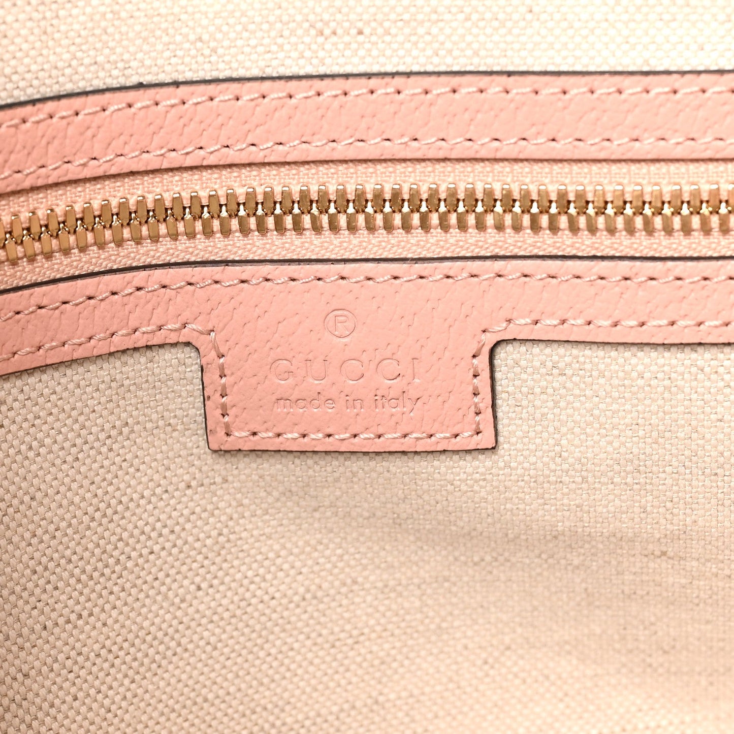 GG Supreme Monogram Textured Dollar Calfskin Web Medium Savoy Duffle Bag Rose Pink