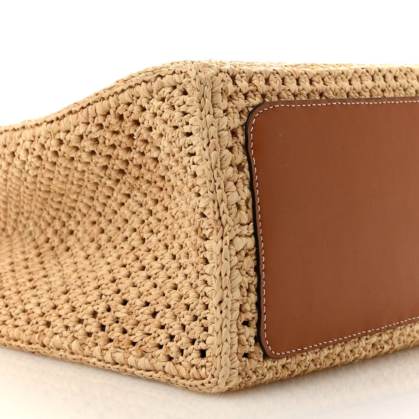 Raffia Calfskin Forte Del Marmi OnTheGo MM Natural Fuchsia
