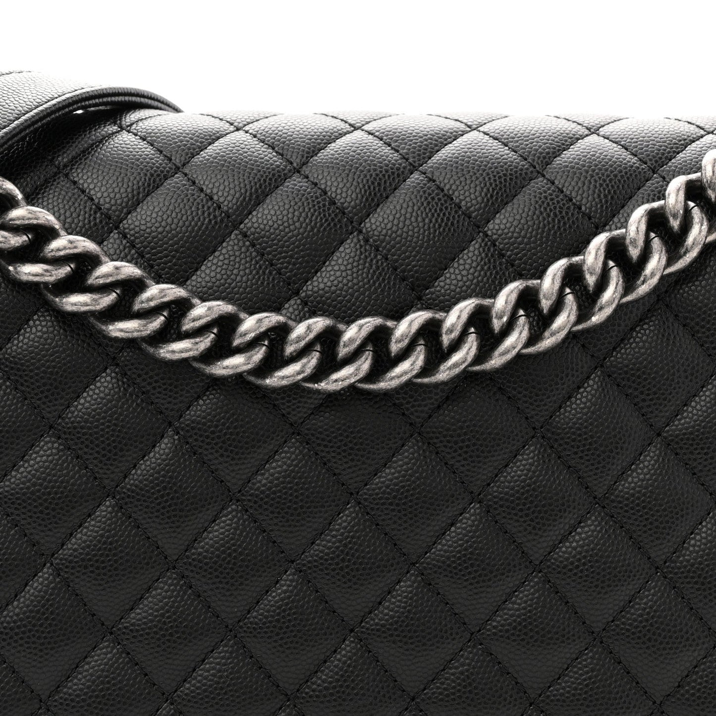 Caviar Quilted New Medium Boy Flap Black