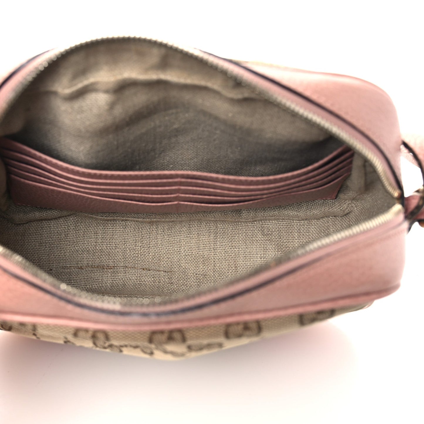 Monogram Mini Bree Messenger Bag Beige Soft Pink