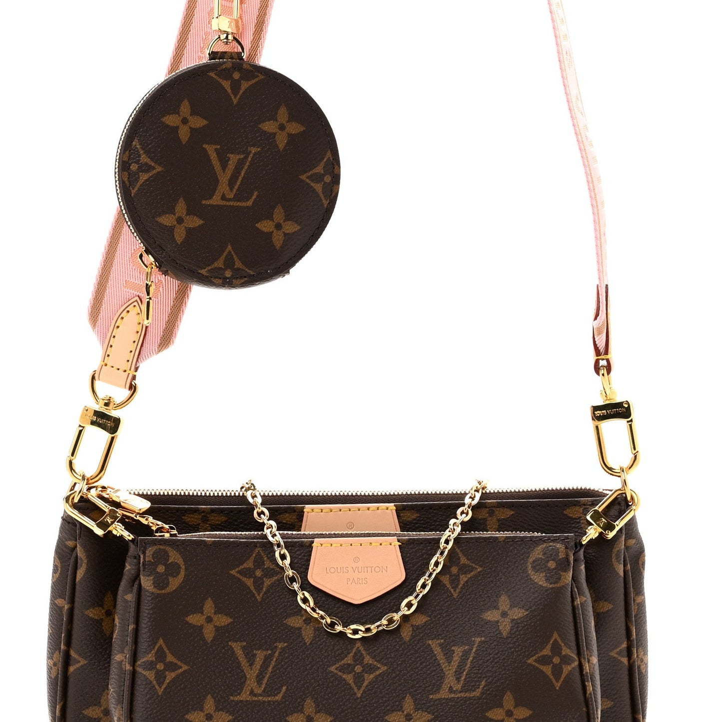 Monogram Multi Pochette Accessories Rose Clair