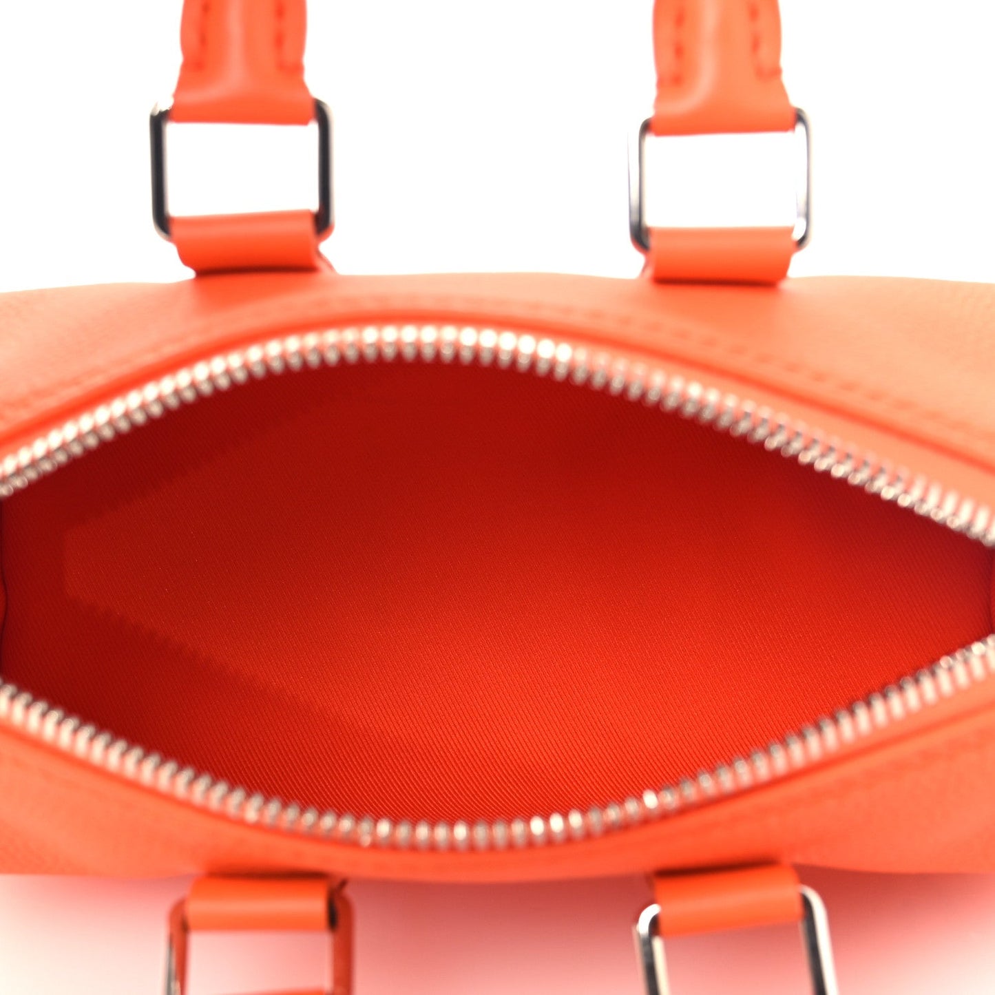 Grained Calfskin Aerogram Keepall XS Orange