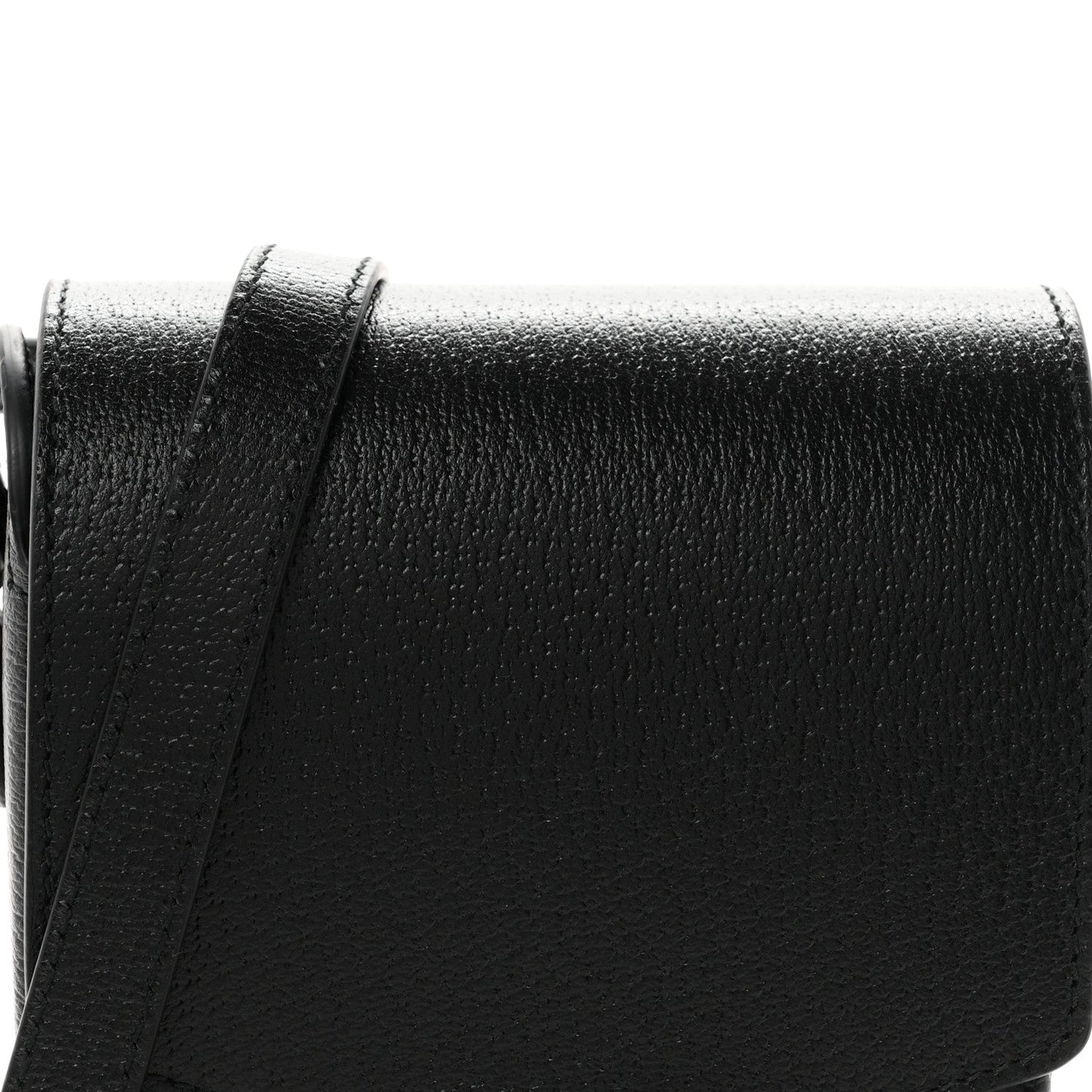 Dollar Calfskin Vertical Horsebit 1955 Crossbody Bag Black