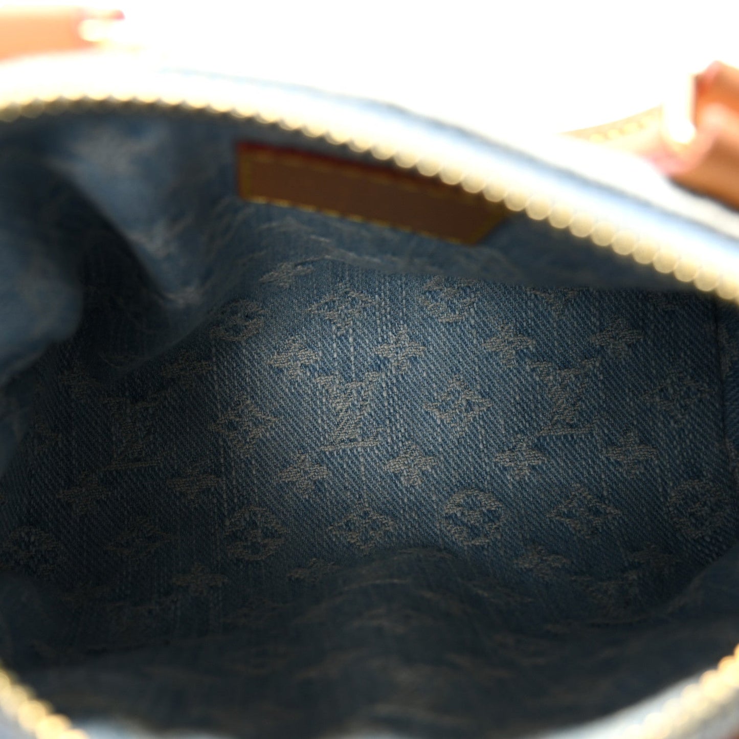 Monogram Denim Nano Speedy Sky Blue