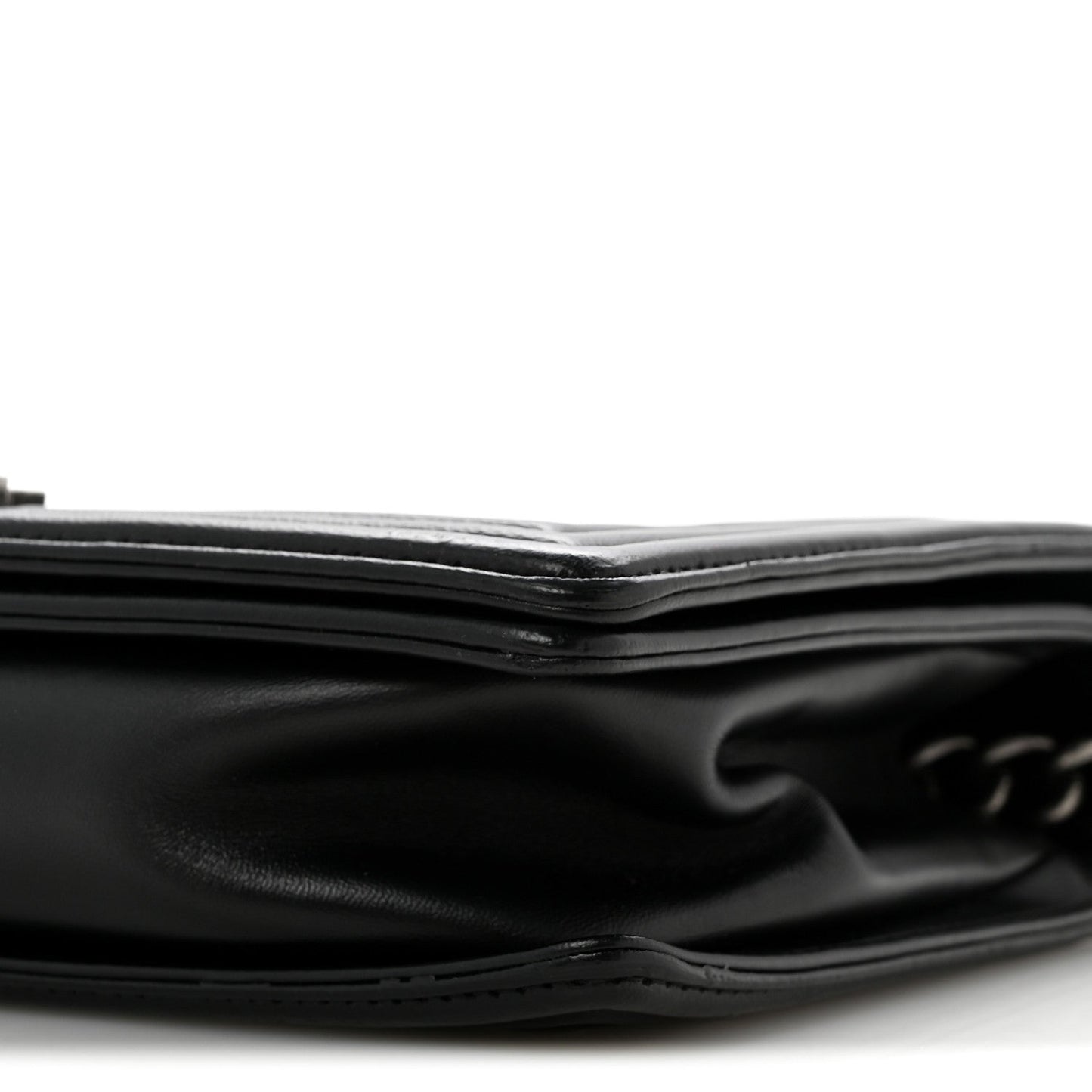 Lambskin Quilted New Medium Boy Flap Black