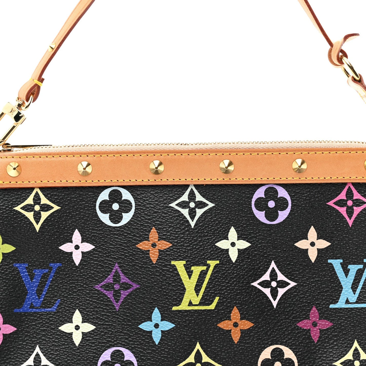 Monogram Multicolor Pochette Accessories Black