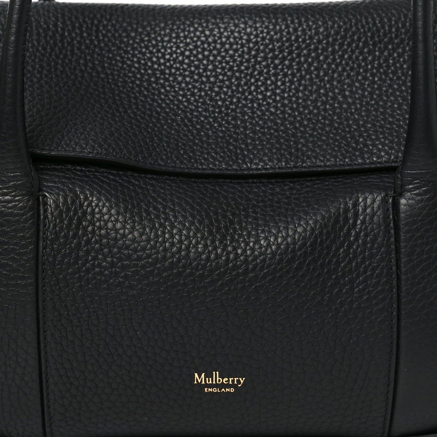 Heavy Grain Small Soft Bayswater Satchel Black