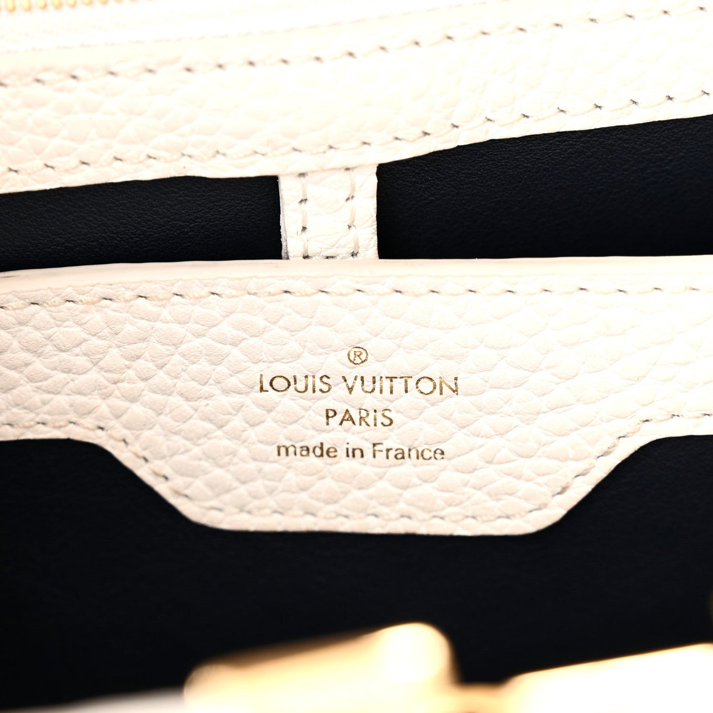 Taurillon Capucines PM Blue Marine