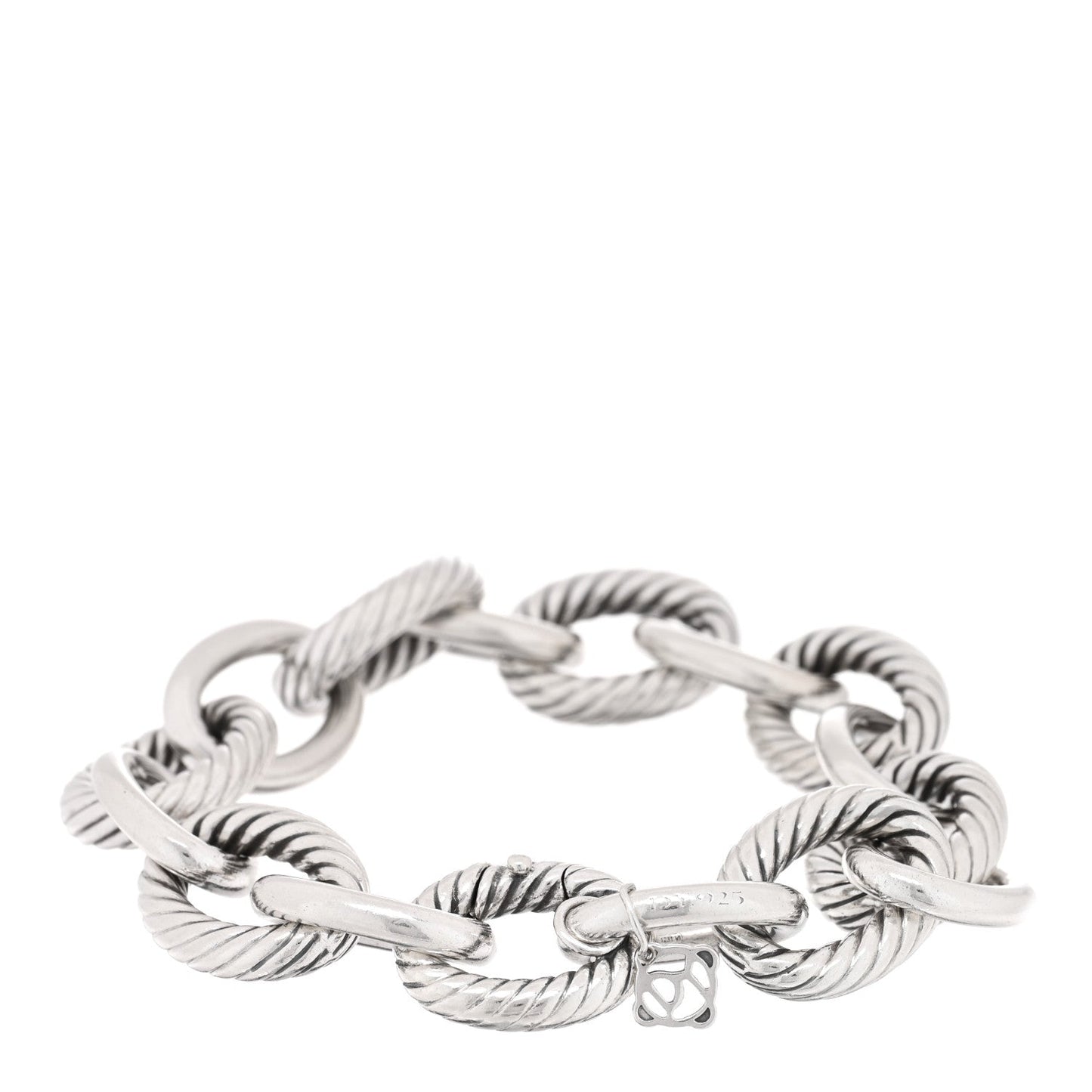 Sterling Silver 17mm Extra Large Oval Link Bracelet