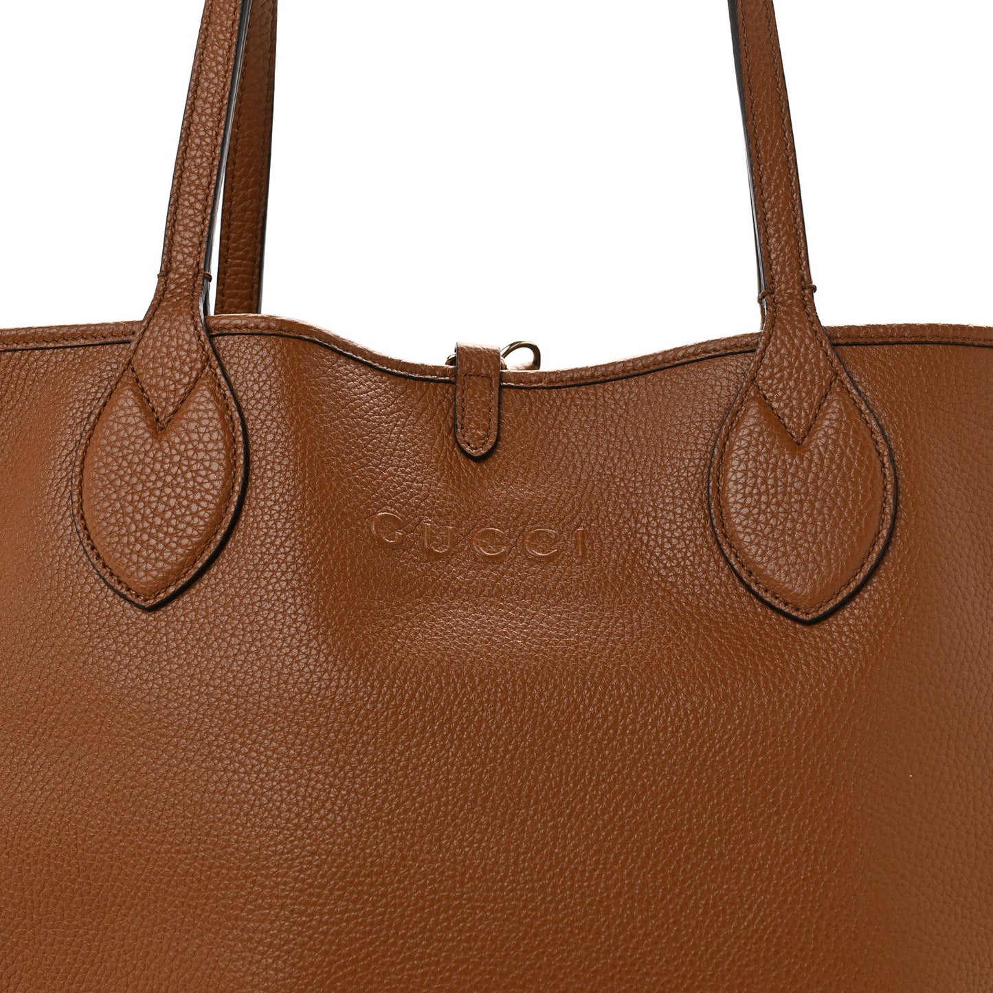 Grained Calfskin Monogram Large Totissima Reversible Tote Brown
