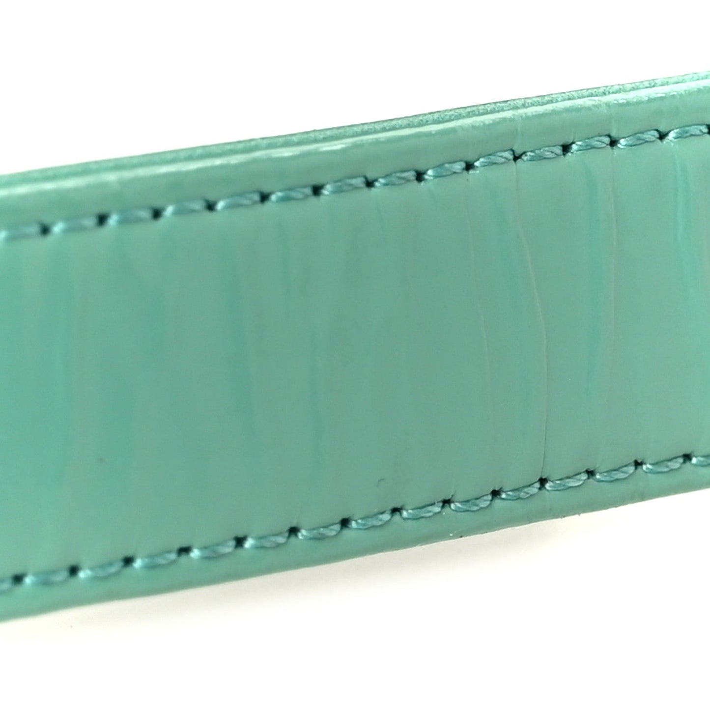 Glazed Calfskin Medium Boy Flap Green