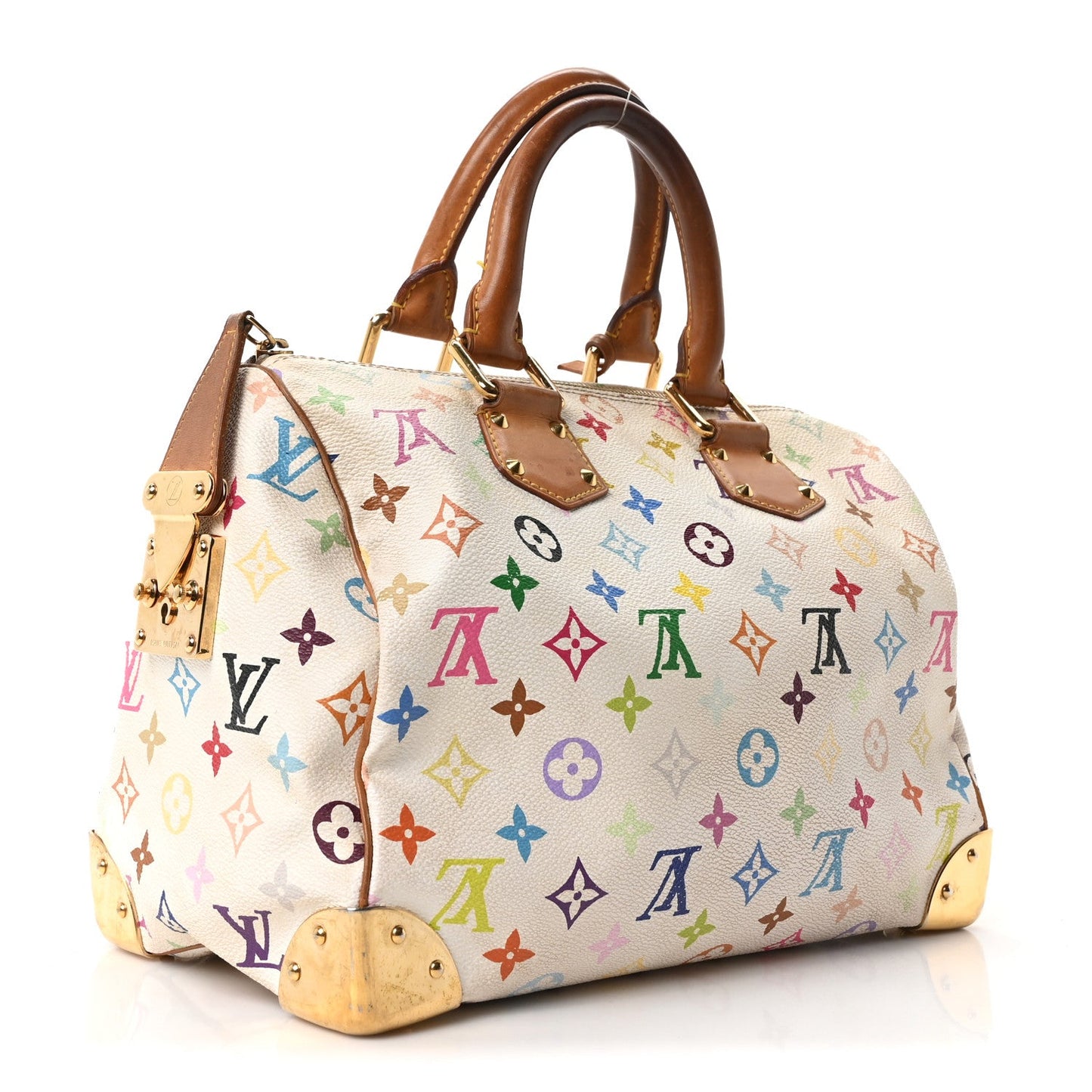 Monogram Multicolor Speedy 30 White