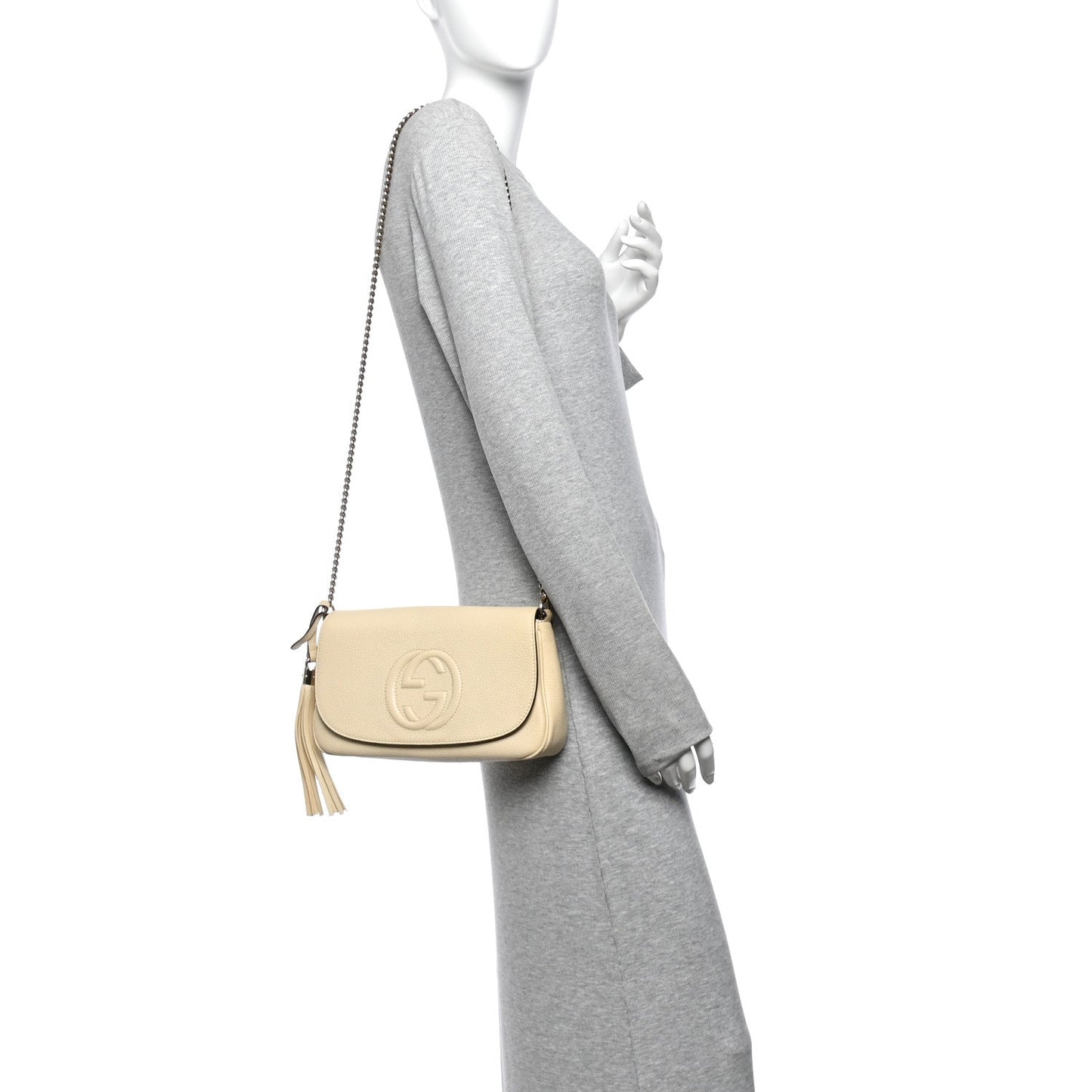Cellarius Calfskin Medium Soho Flap Crossbody Ivoire
