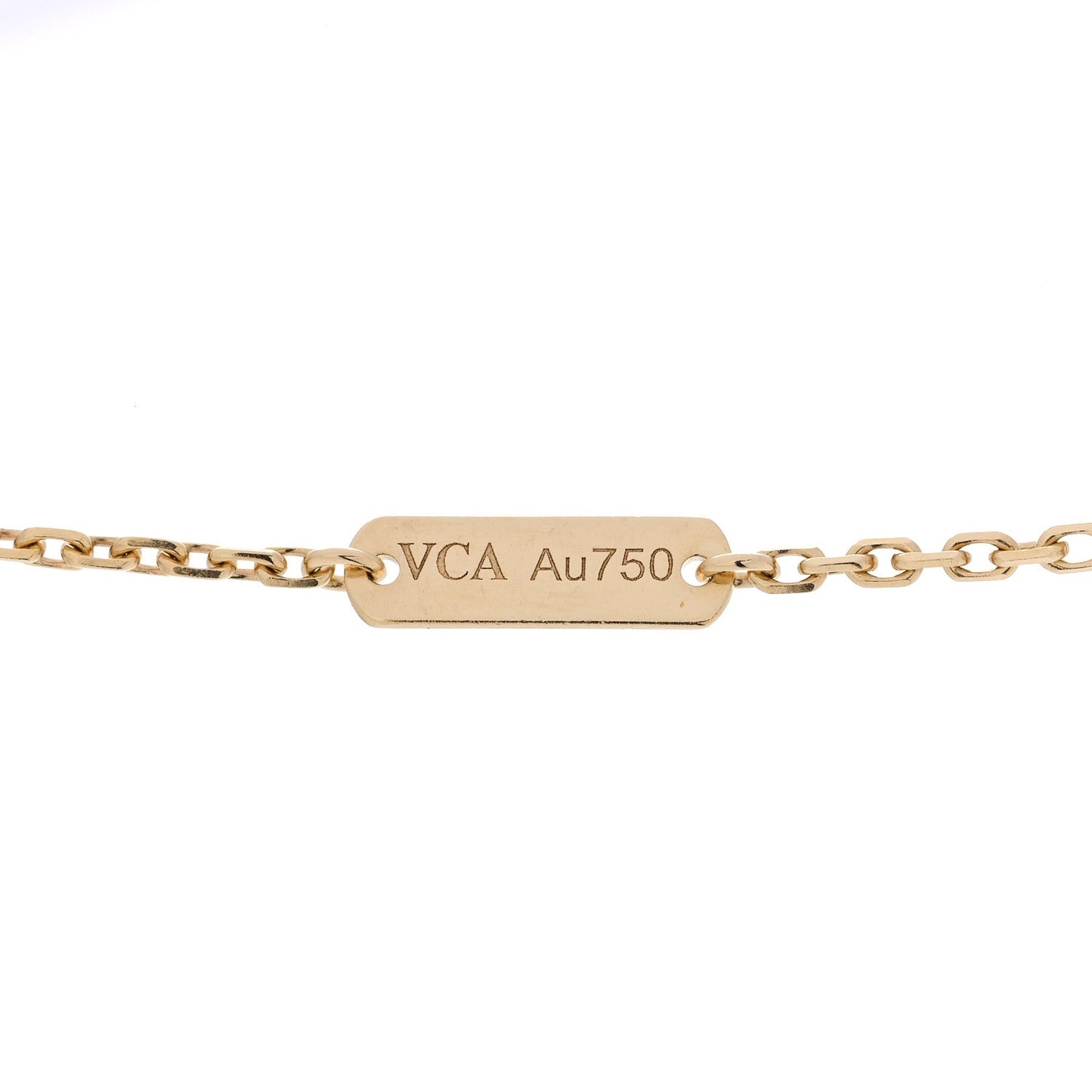 18K Yellow Gold Vintage Alhambra Pendant Necklace