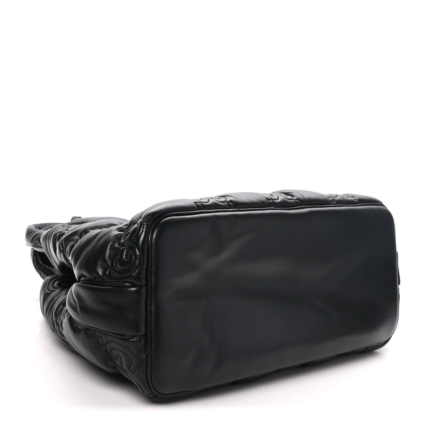 Calfskin GG Matelasse Large Tote Black