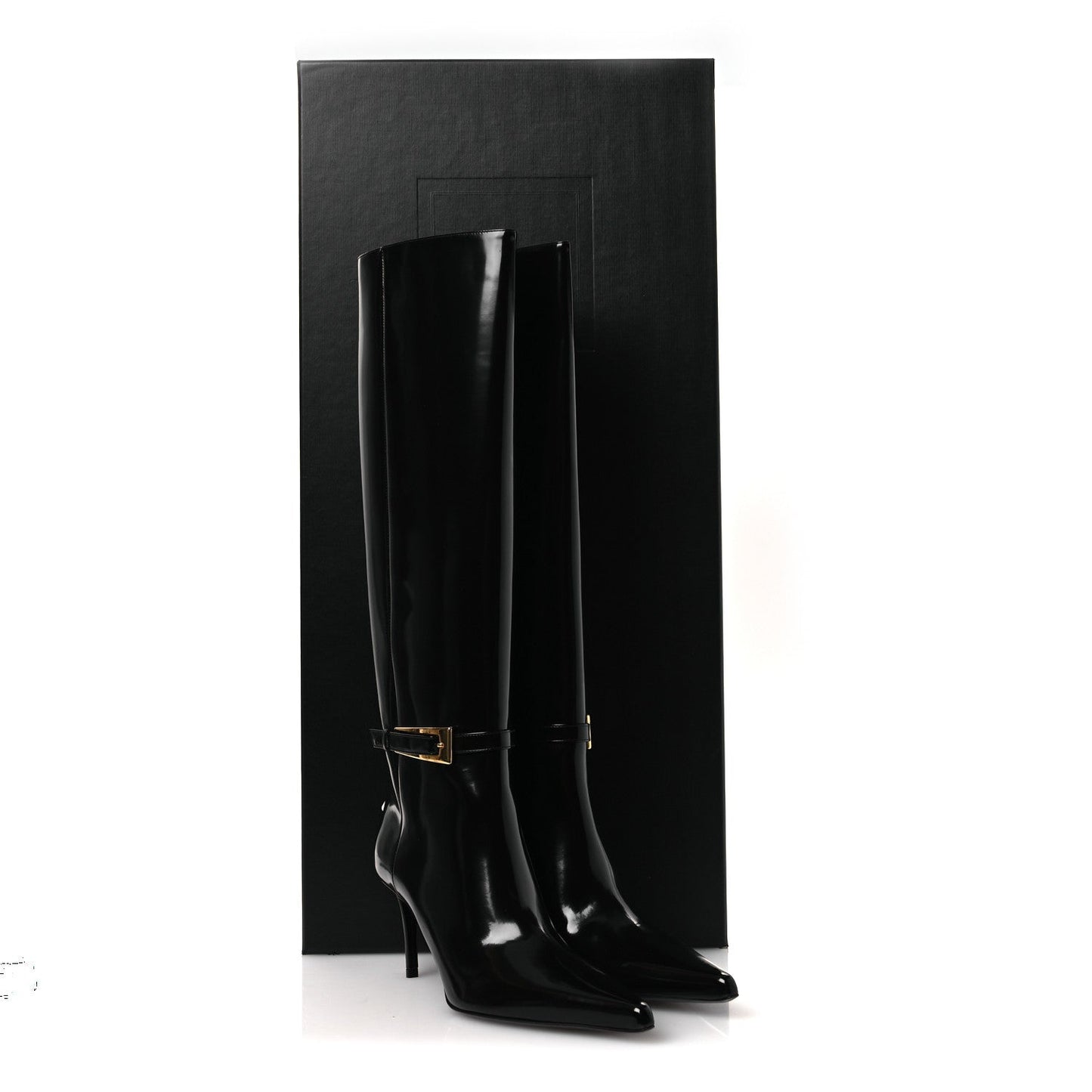 Vitello Marilyn Hacker 70mm Luz Boots 39.5 Black