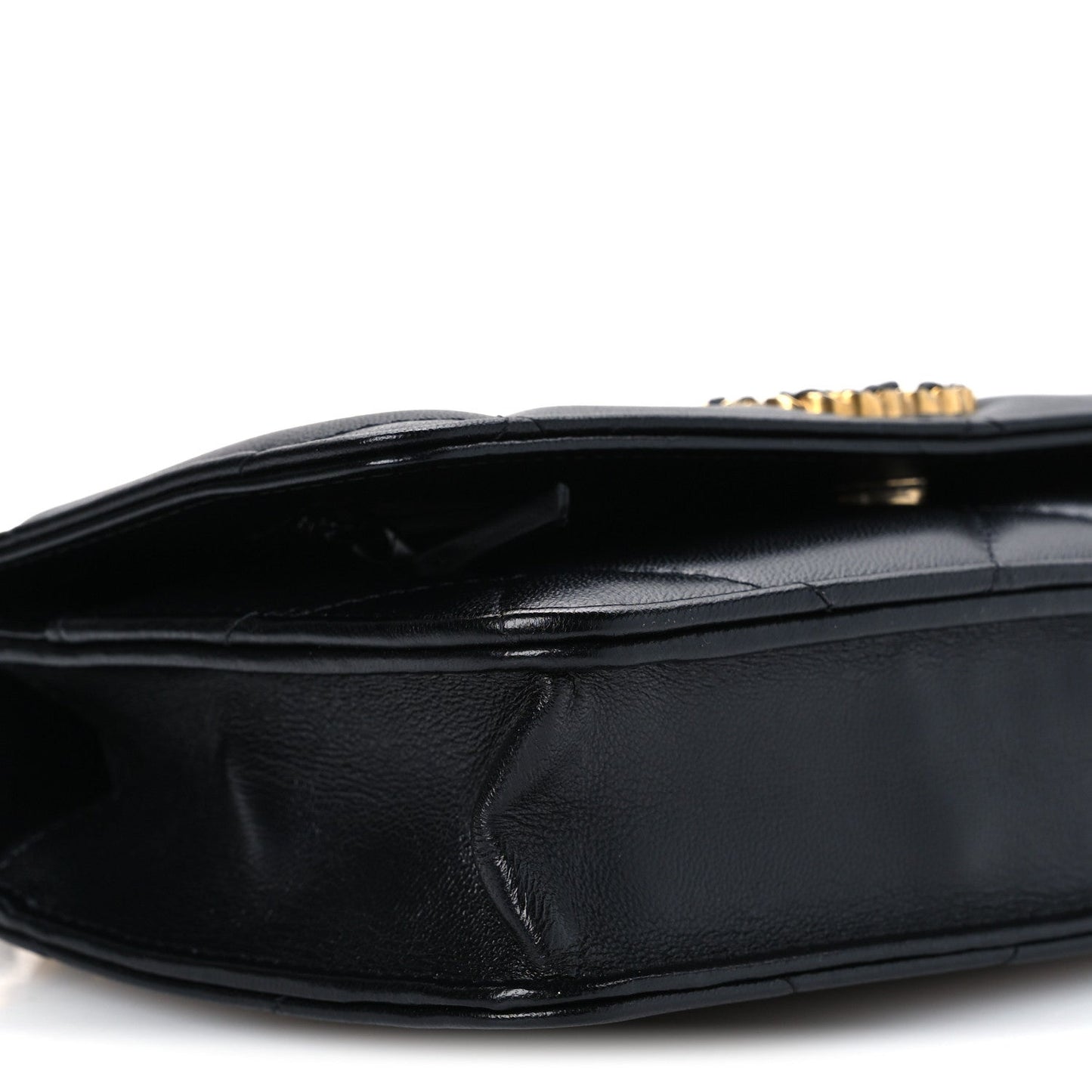 Lambskin Quilted Chanel 19 Wallet On Chain WOC Black