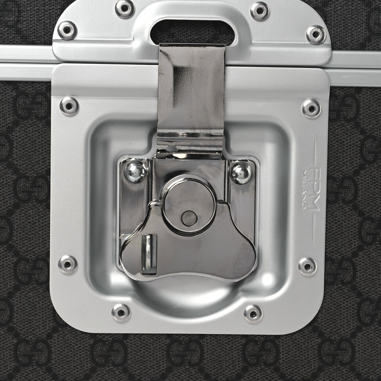 GG Supreme Monogram Aluminum Porter Beauty Case Silver