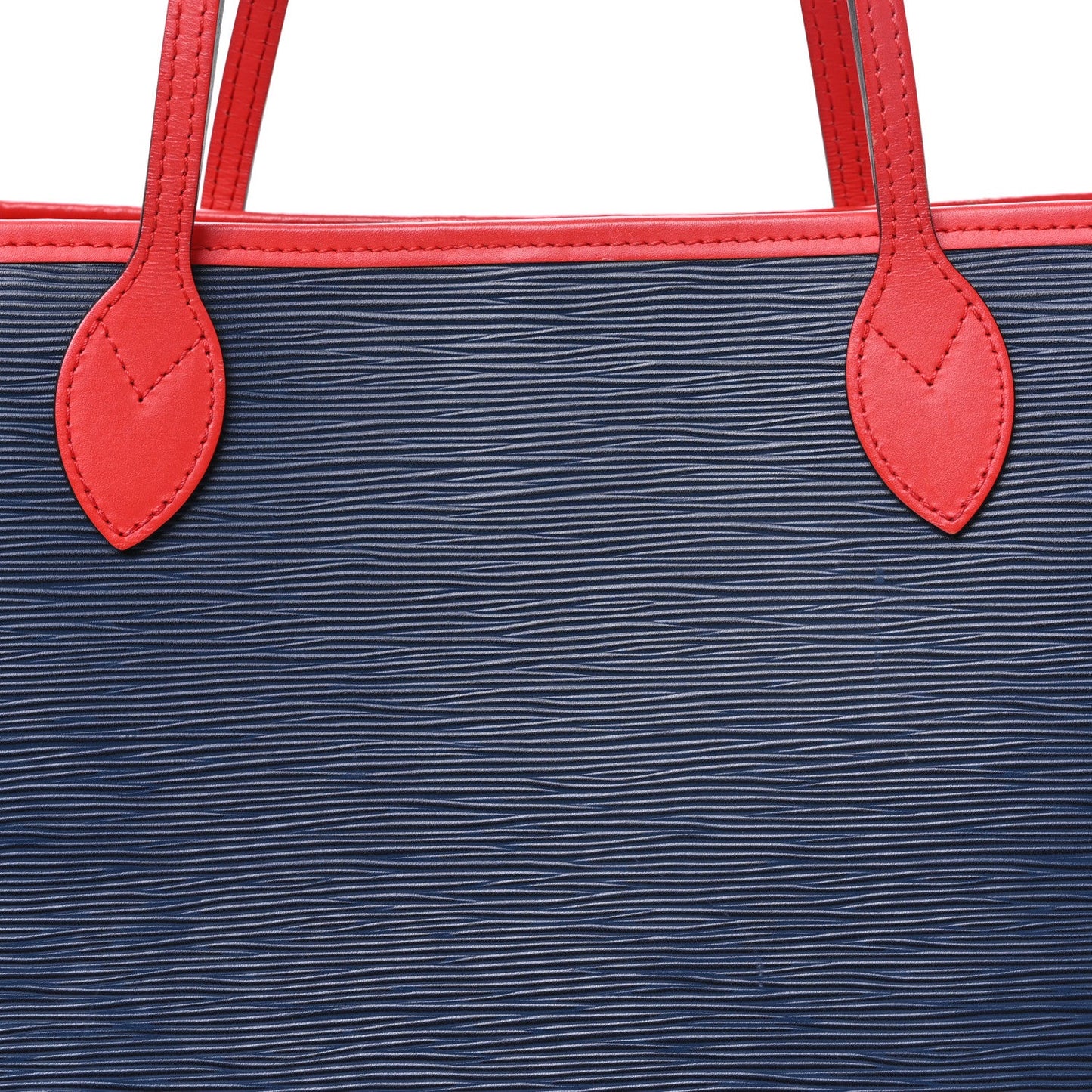Epi Neverfull MM Indigo Coquelicot