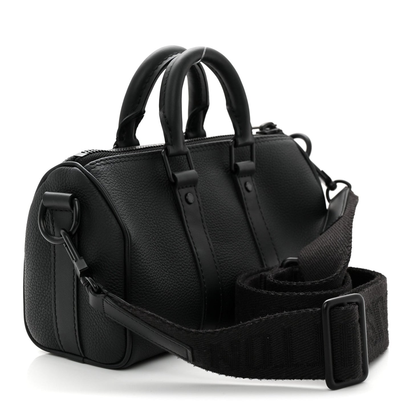 Grained Calfskin Aerogram Keepall XS Black