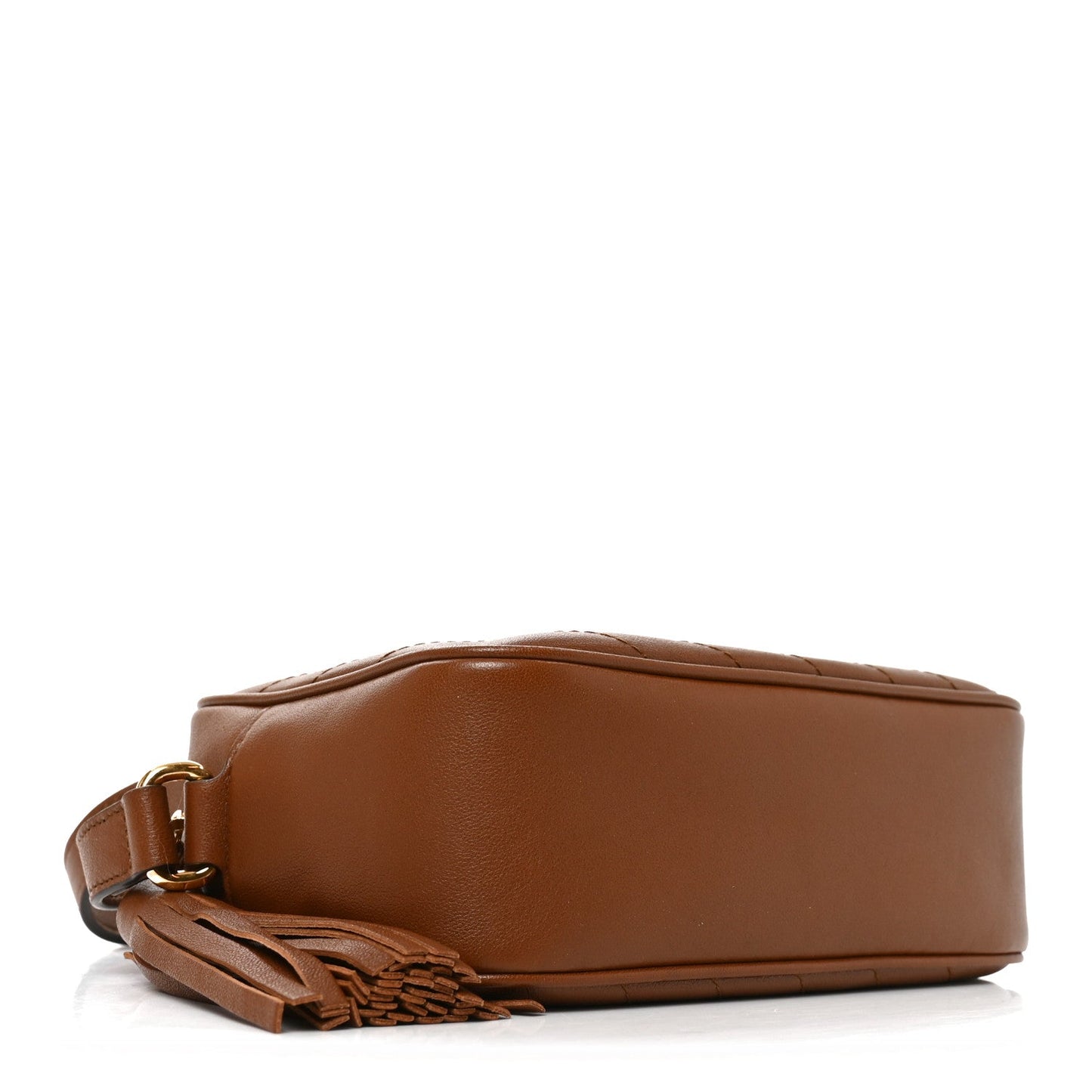 Sakai Be Green Calfskin Diagonal Stitched Small Blondie Shoulder Bag Cuir