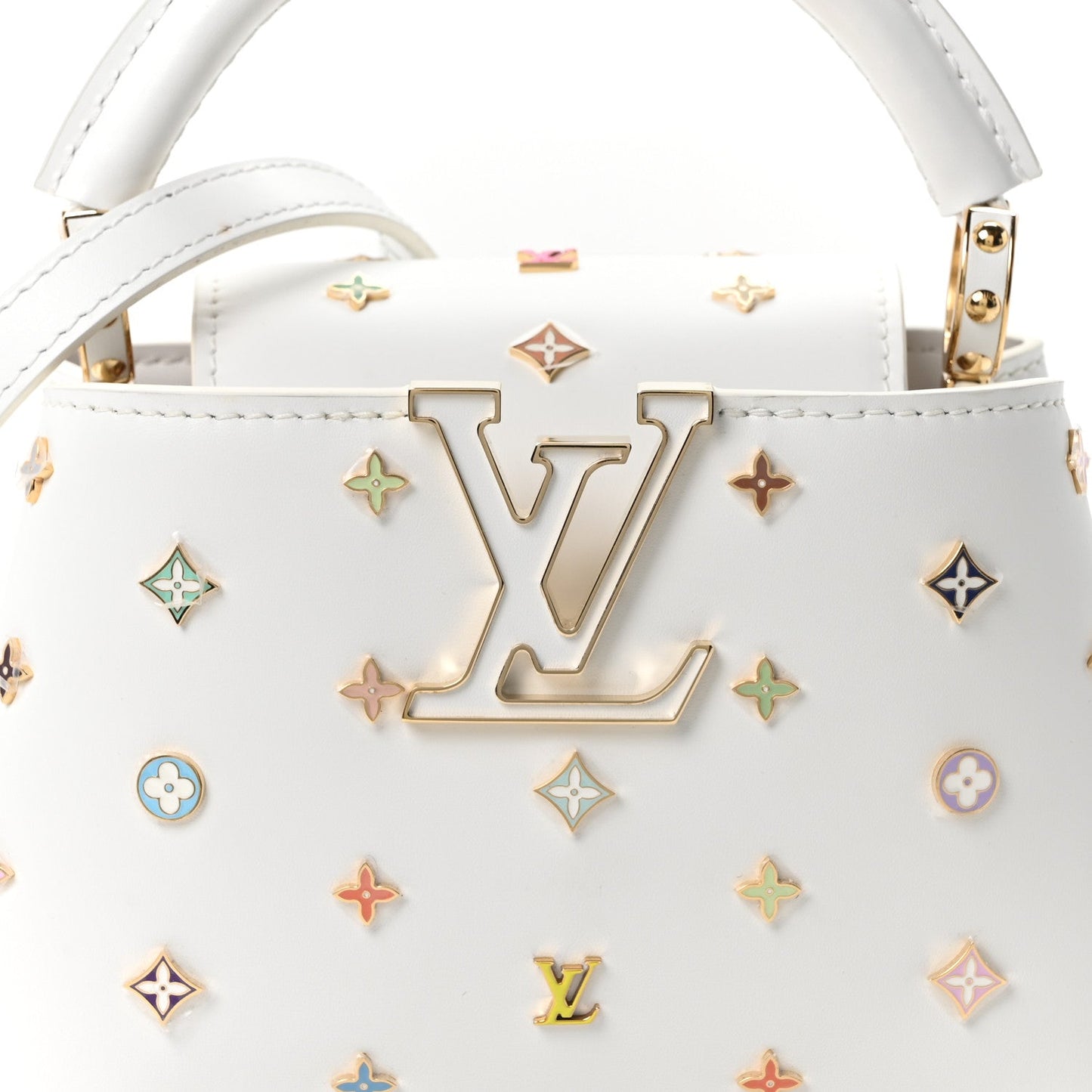 LV X TM Cowhide Mini Capucines Multicolor