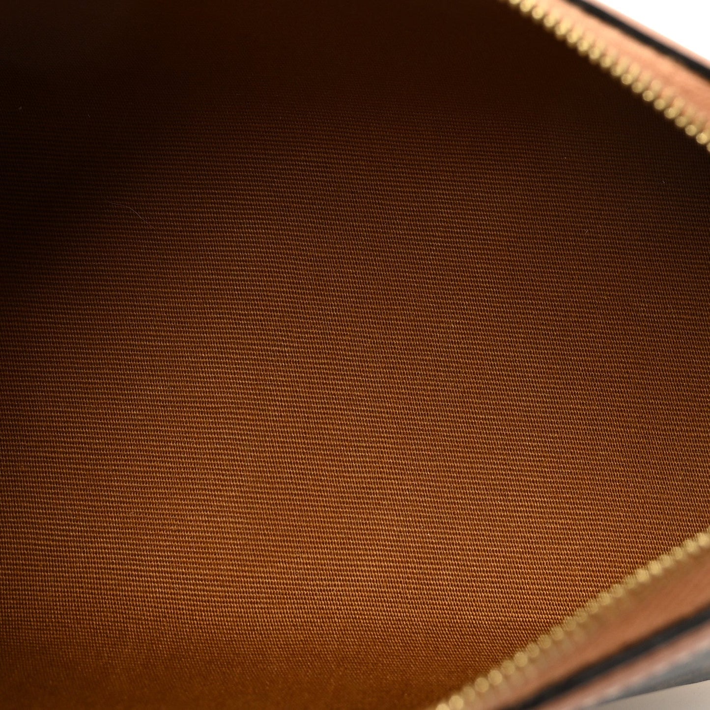 Triomphe Canvas Lambskin Clutch On Chain Tan