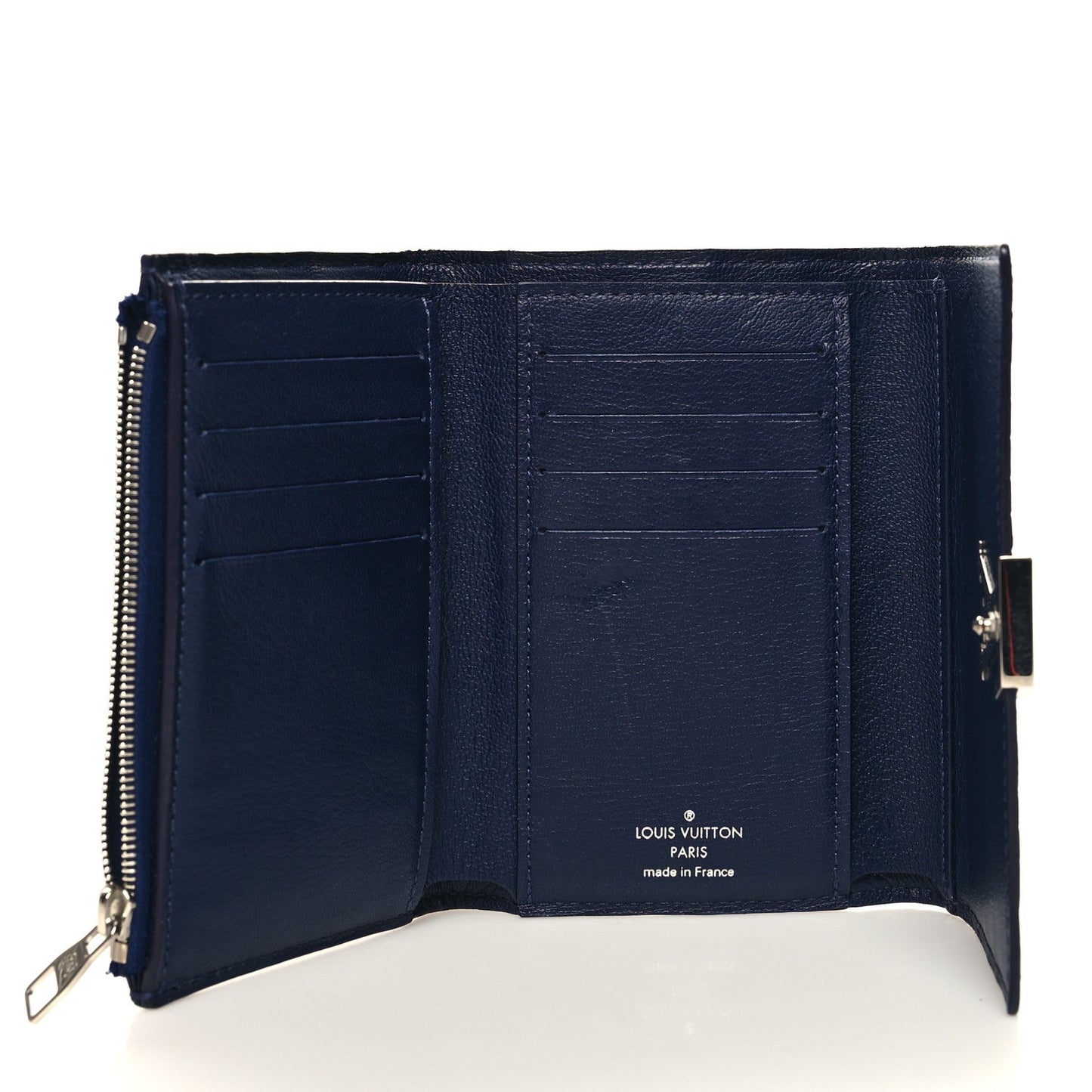 Crocodile Capucines Compact Wallet Saphir