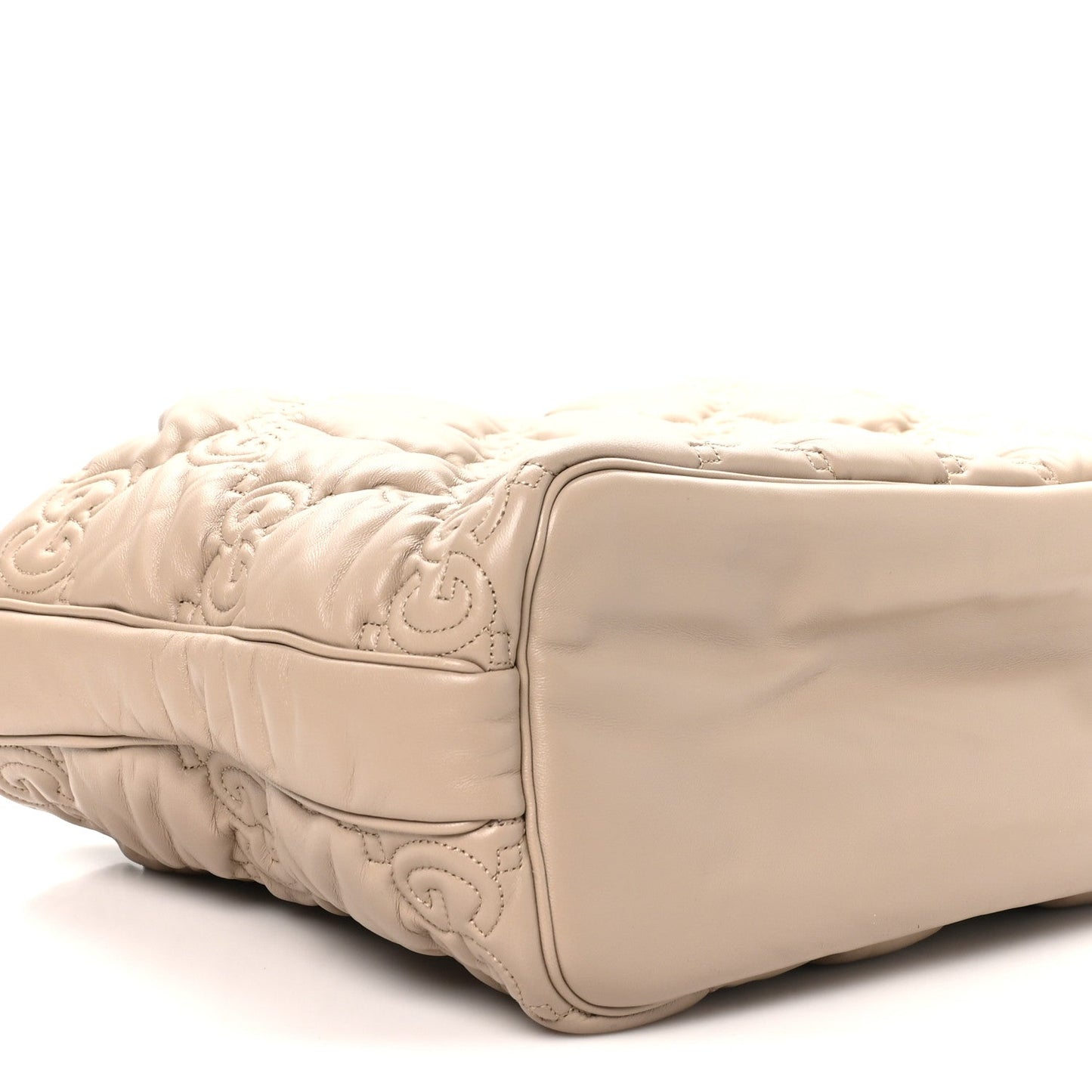 Calfskin GG Matelasse Large Tote Beige