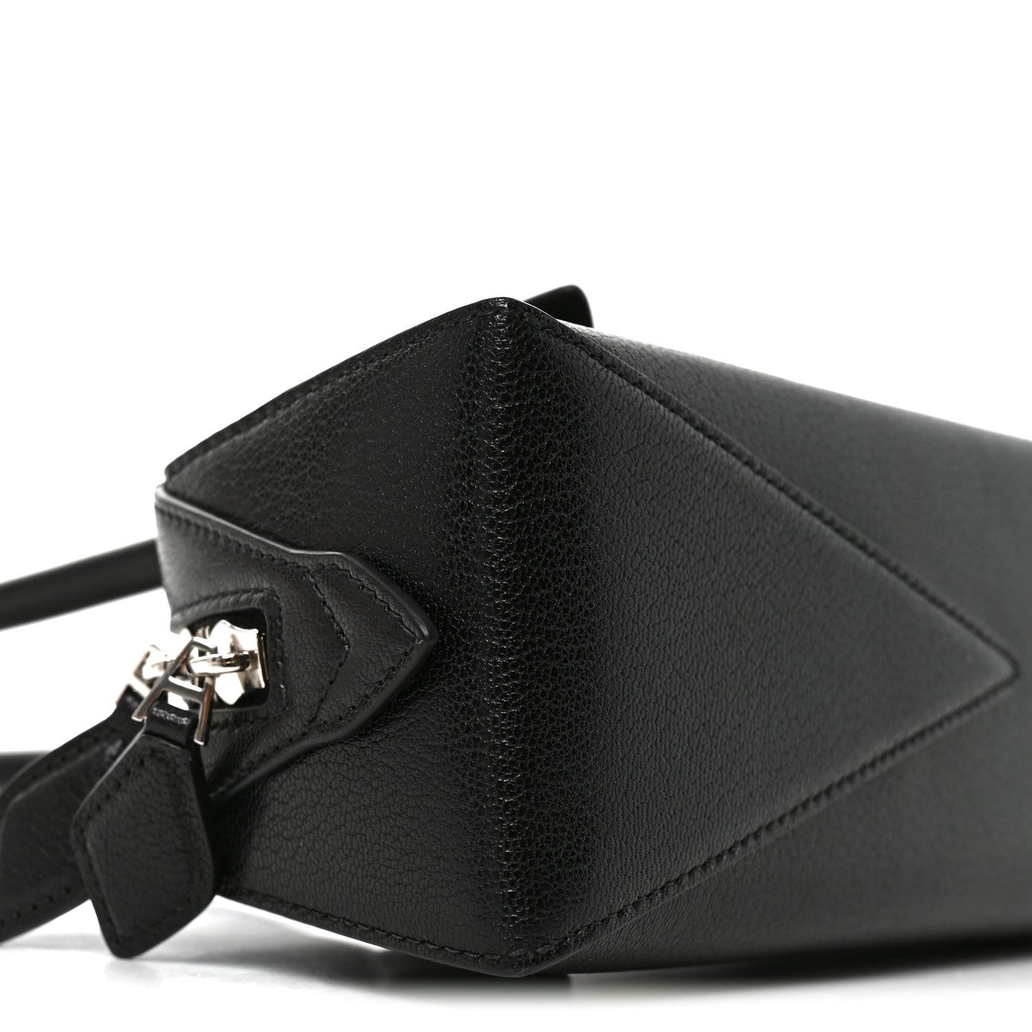 Shiny Goatskin Small Le Teckel Bag Black