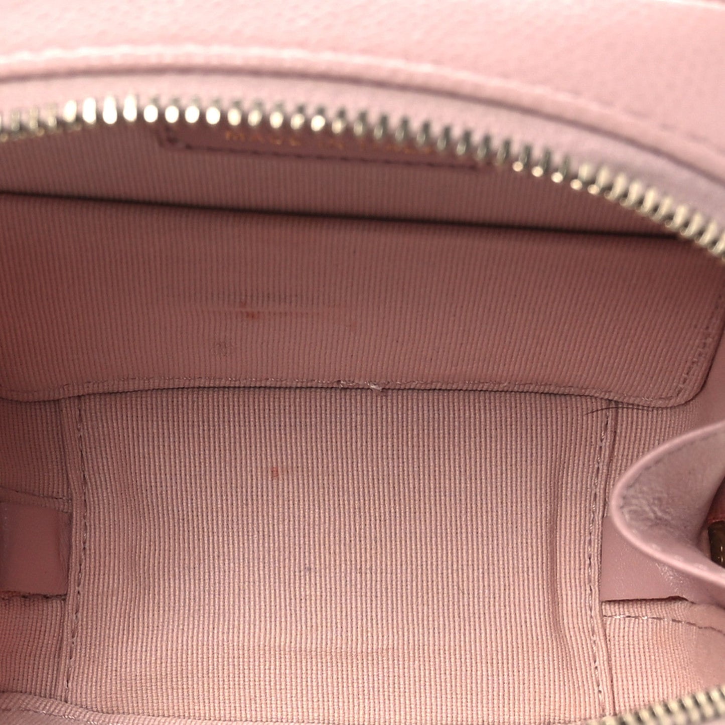 Caviar Quilted Clutch with Chain Light Pink