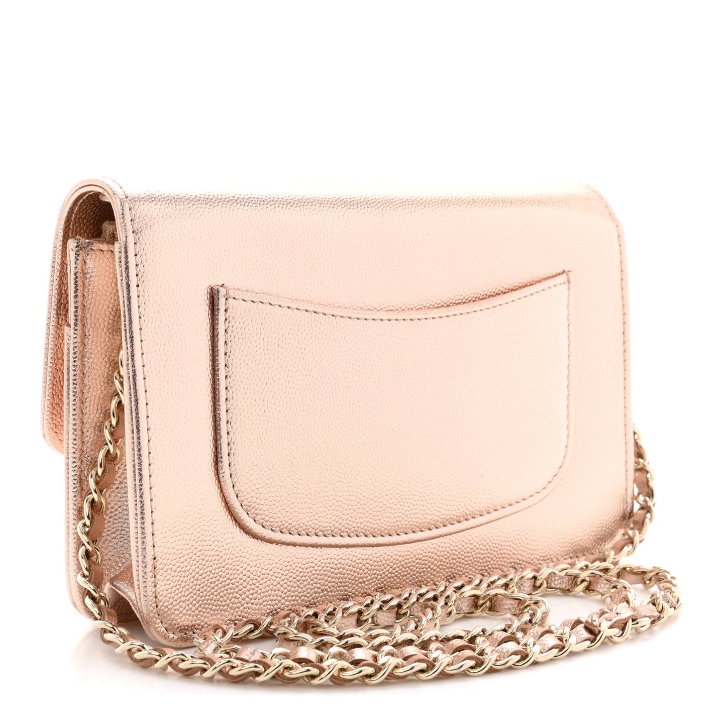 Metallic Caviar Timeless CC Wallet On Chain WOC Copper