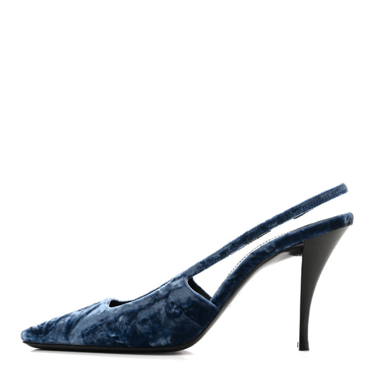 Velvet Tom 90 Dream Slingback Pumps 37.5 Denim