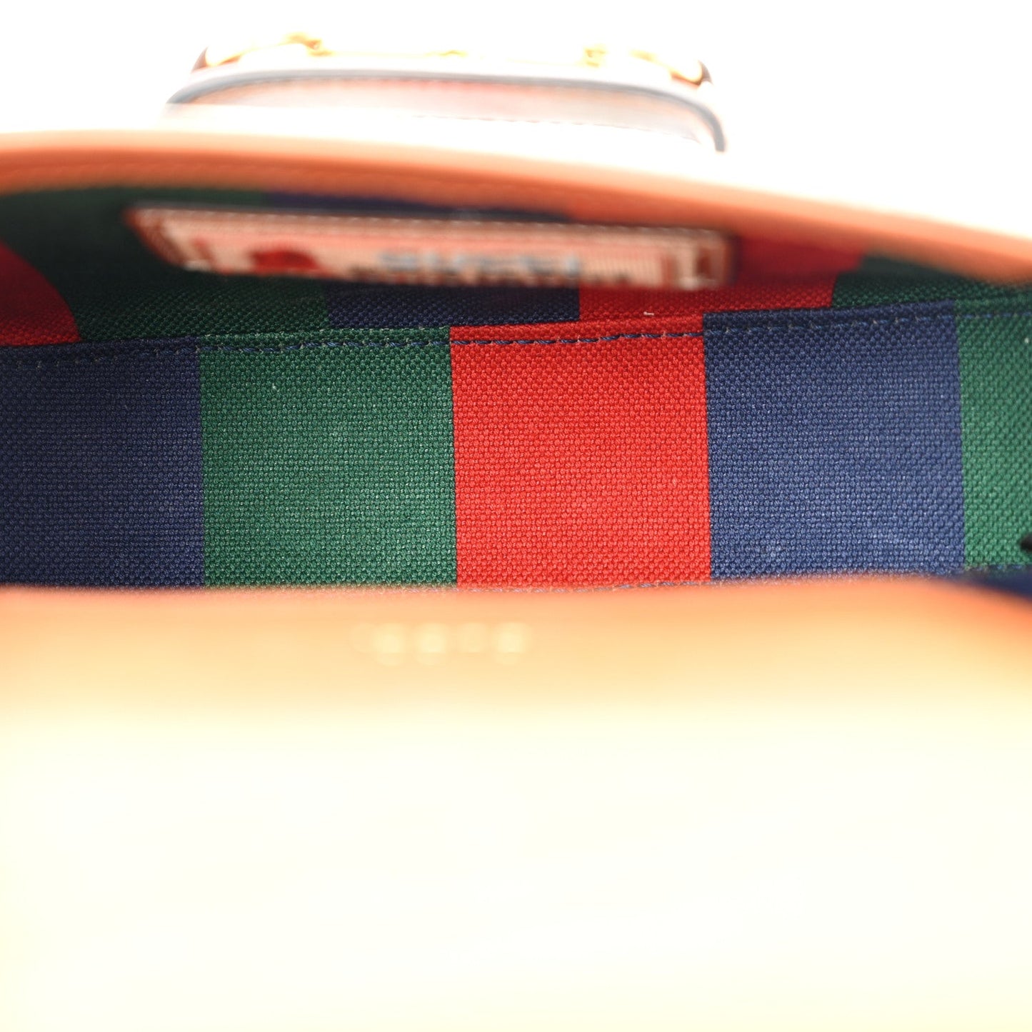 X DANS LE VERT Textured Dollar Calfskin GG Supreme Monogram Web Mini Horsebit 1955 Shoulder Bag Dusty Azure Beige Ebony