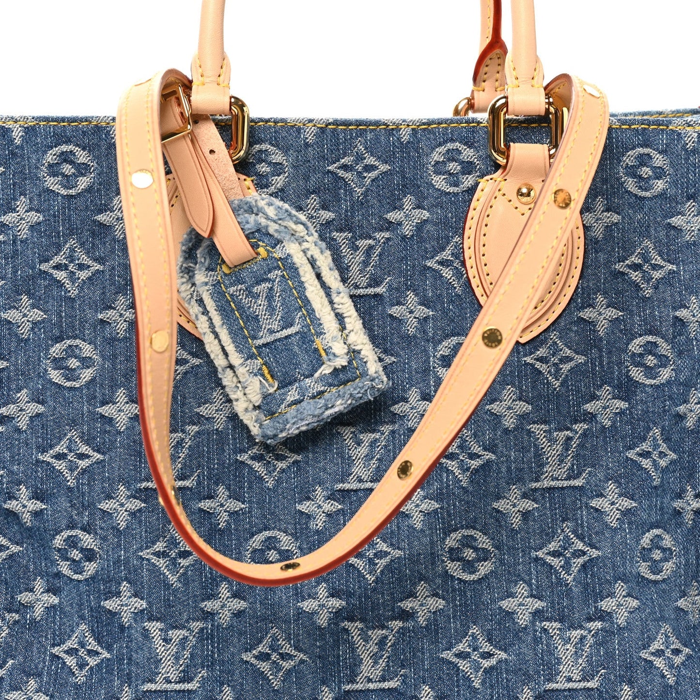 Monogram Denim Onthego MM Blue