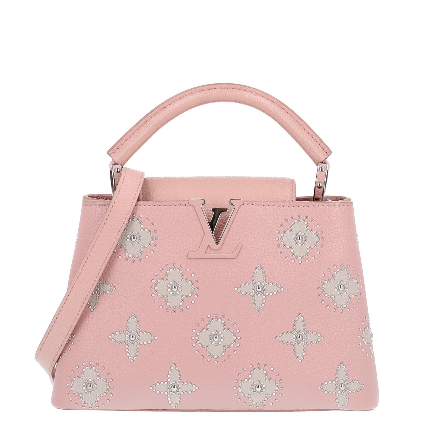 Taurillon Studded Flowers Capucines BB Magnolia