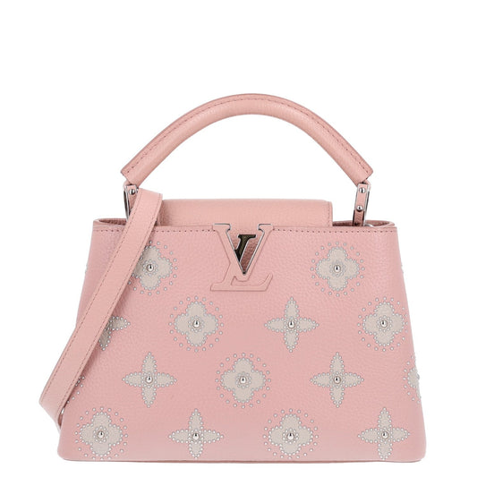 Taurillon Studded Flowers Capucines BB Magnolia