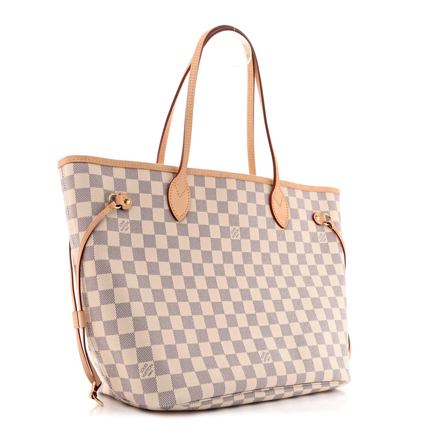 Damier Azur Neo Neverfull MM Rose Ballerine