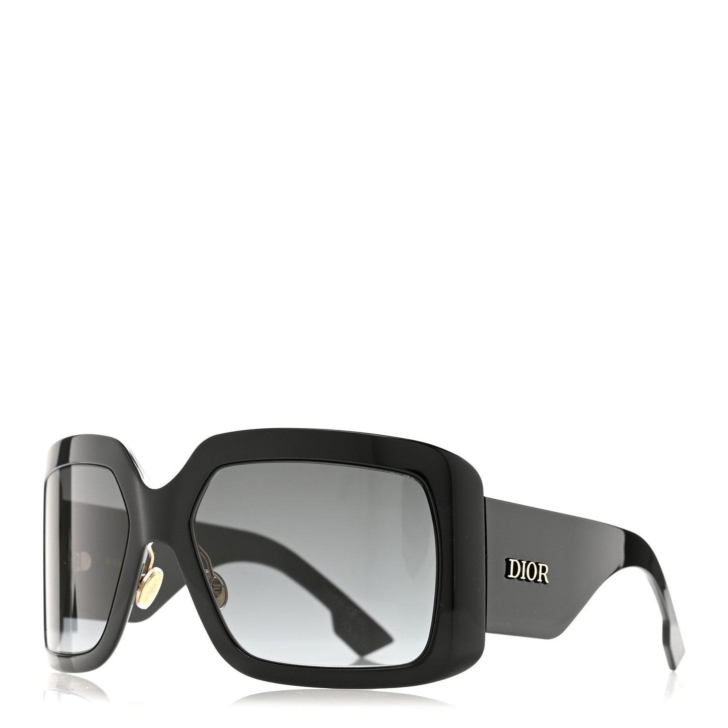 Acetate Dior SoLight2 Square Sunglasses Black
