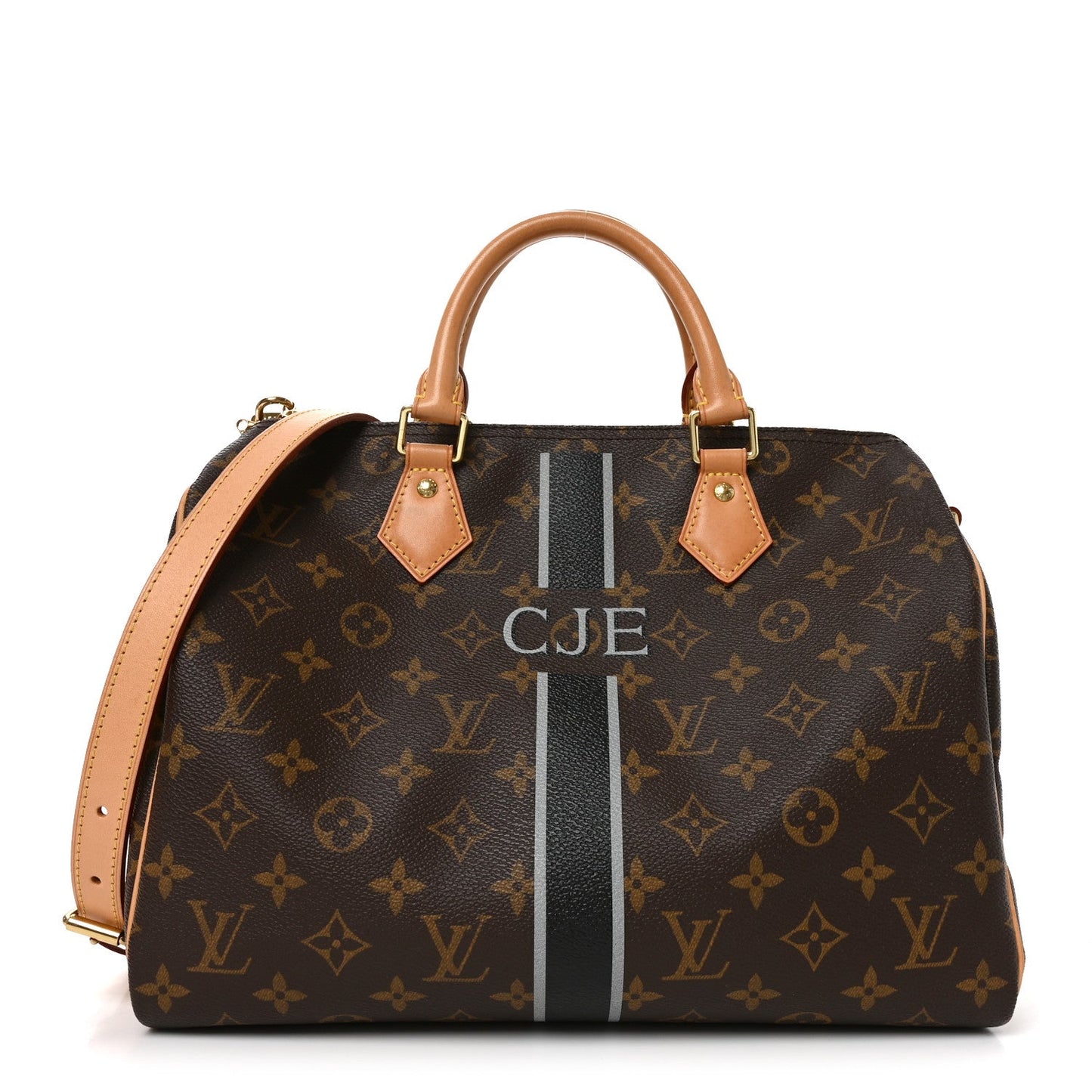 Monogram My LV Heritage Speedy Bandouliere 30 Black Gris
