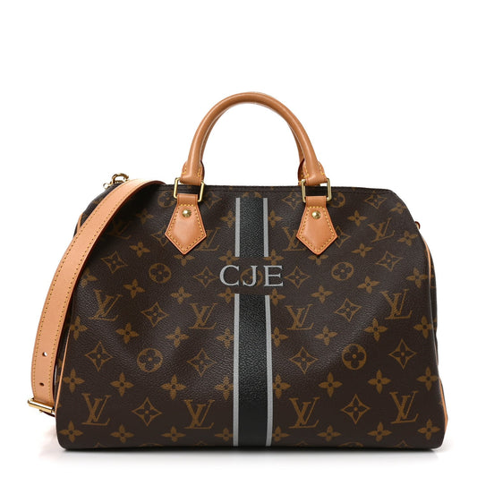 Monogram My LV Heritage Speedy Bandouliere 30 Black Gris