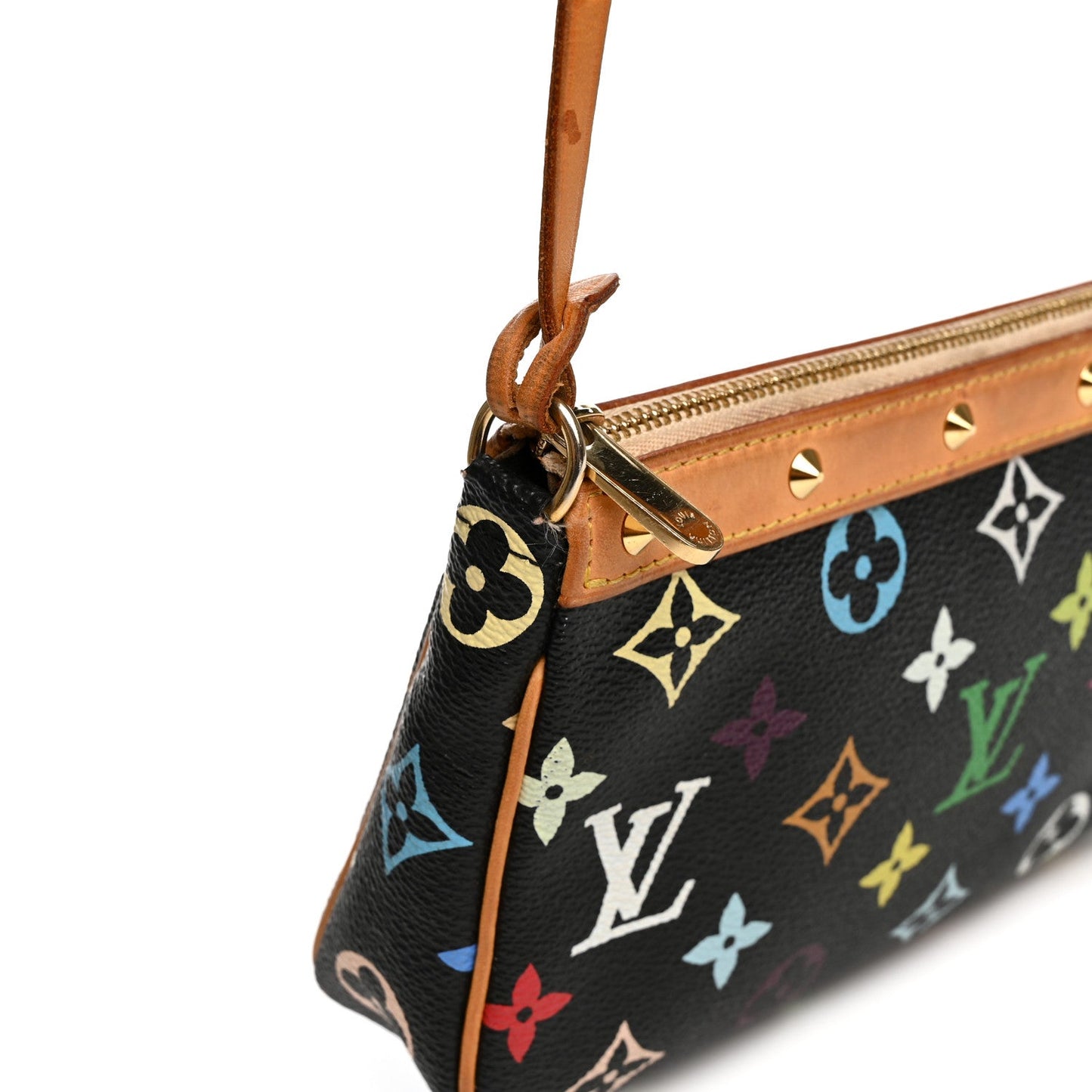 Monogram Multicolor Pochette Accessories Black