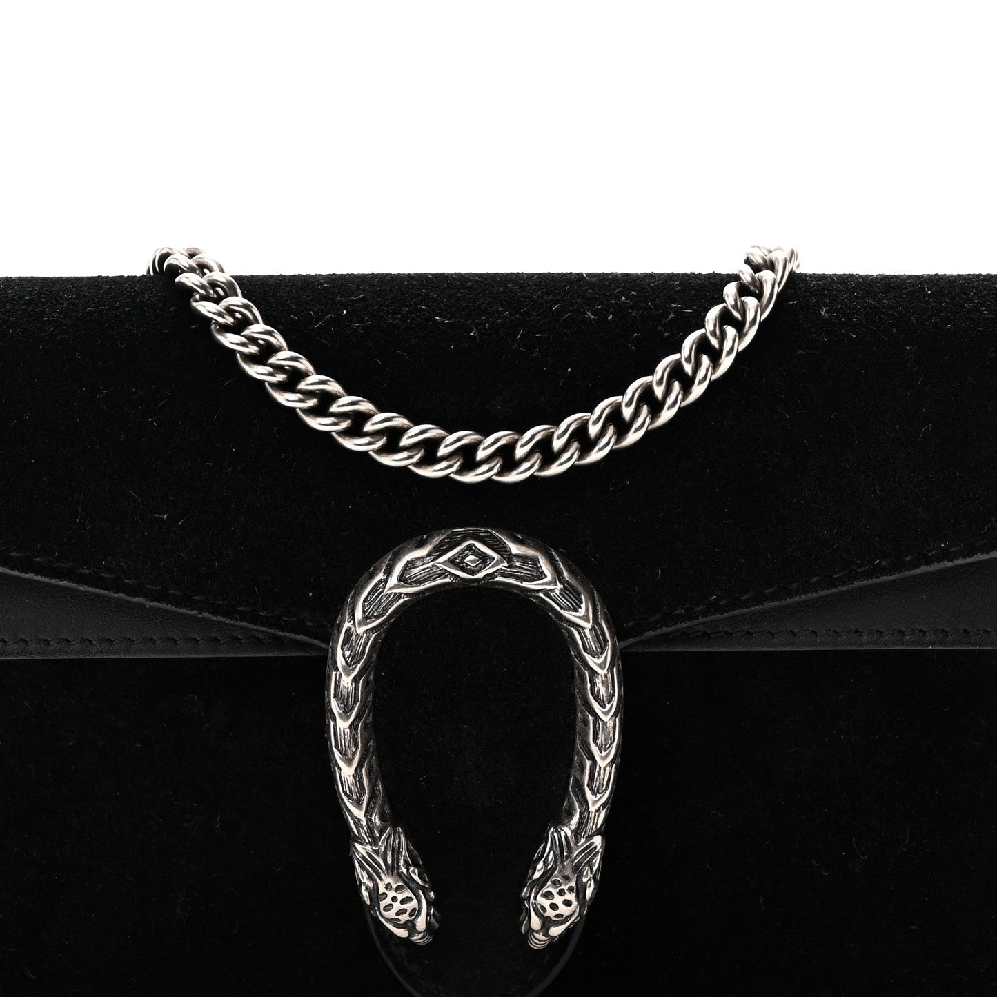 Suede Super Mini Dionysus Shoulder Bag Black